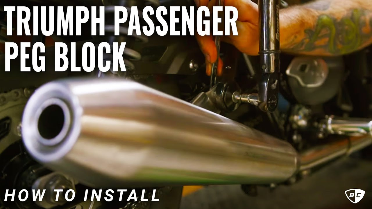 How to Install Passenger Peg Block Offs on Your Triumph