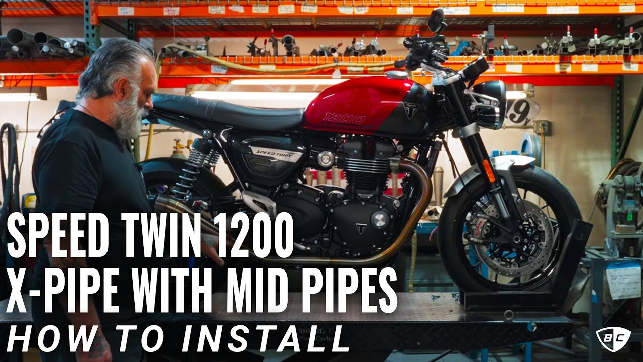 How to Install X-Pipe with Mid Pipes for Euro 5 Speed Twin 1200