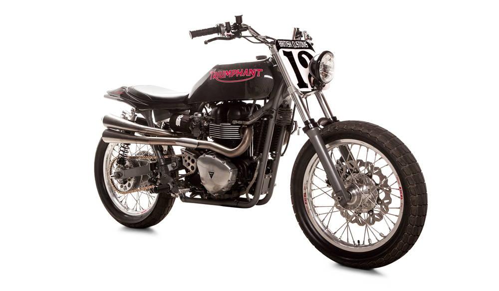 Bonneville Carb Custom: Eddie Mulder's Triumphant #12 - British Customs