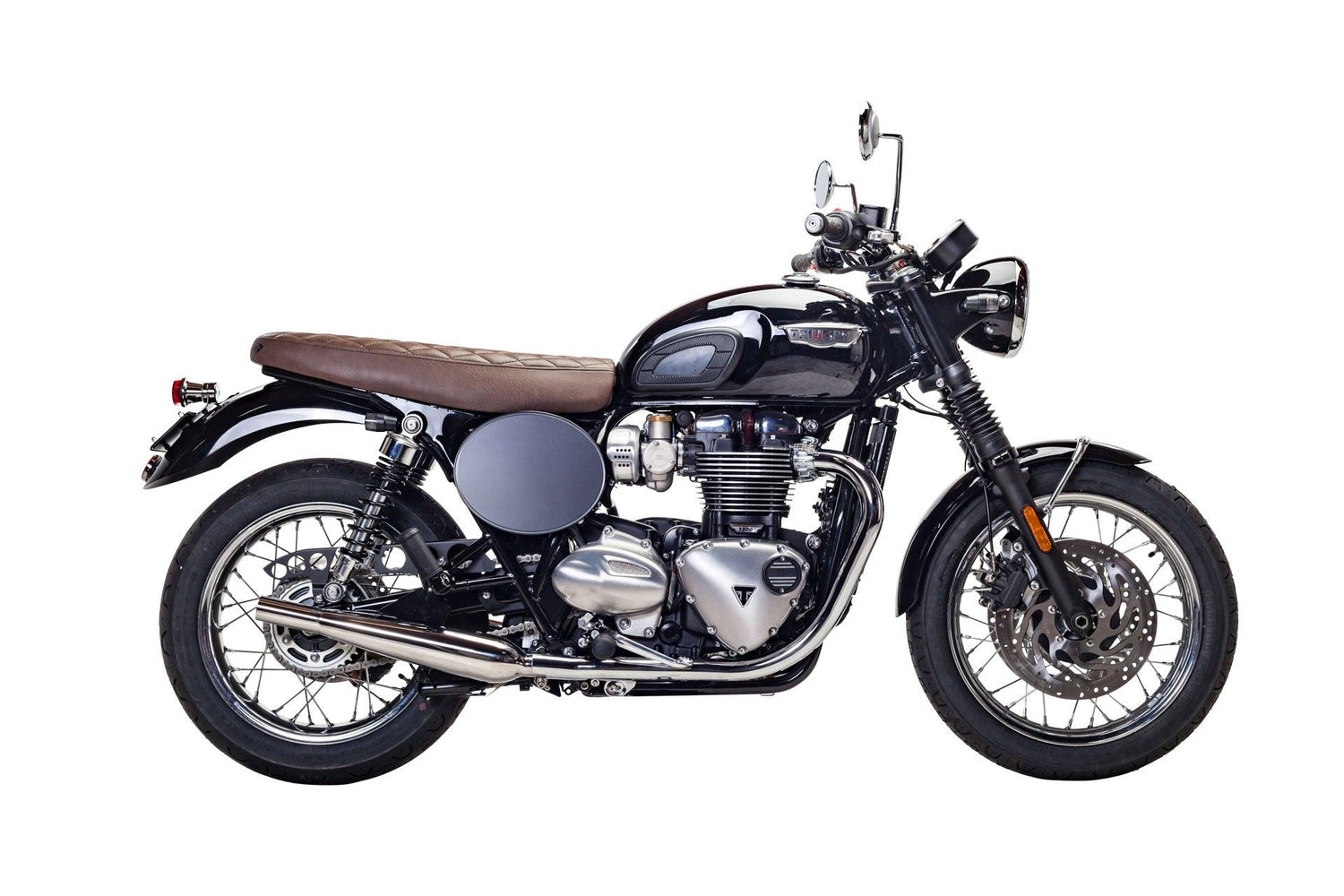 Black & Chrome Bonneville Liquid Cooled T100 Custom