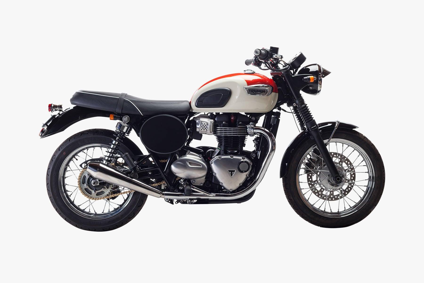 White/Red Bonneville Liquid Cooled T100 Custom - BC Blog