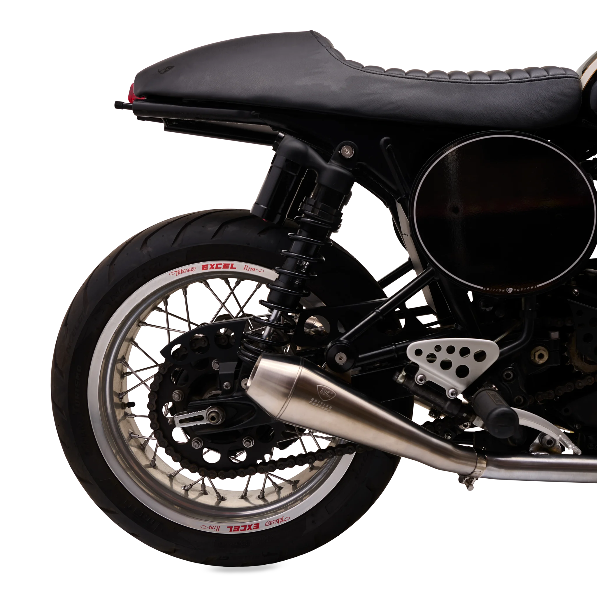 British Customs Builder Series TT Slip-On Exhaust for Triumph Thruxton 900 (2004–2016)