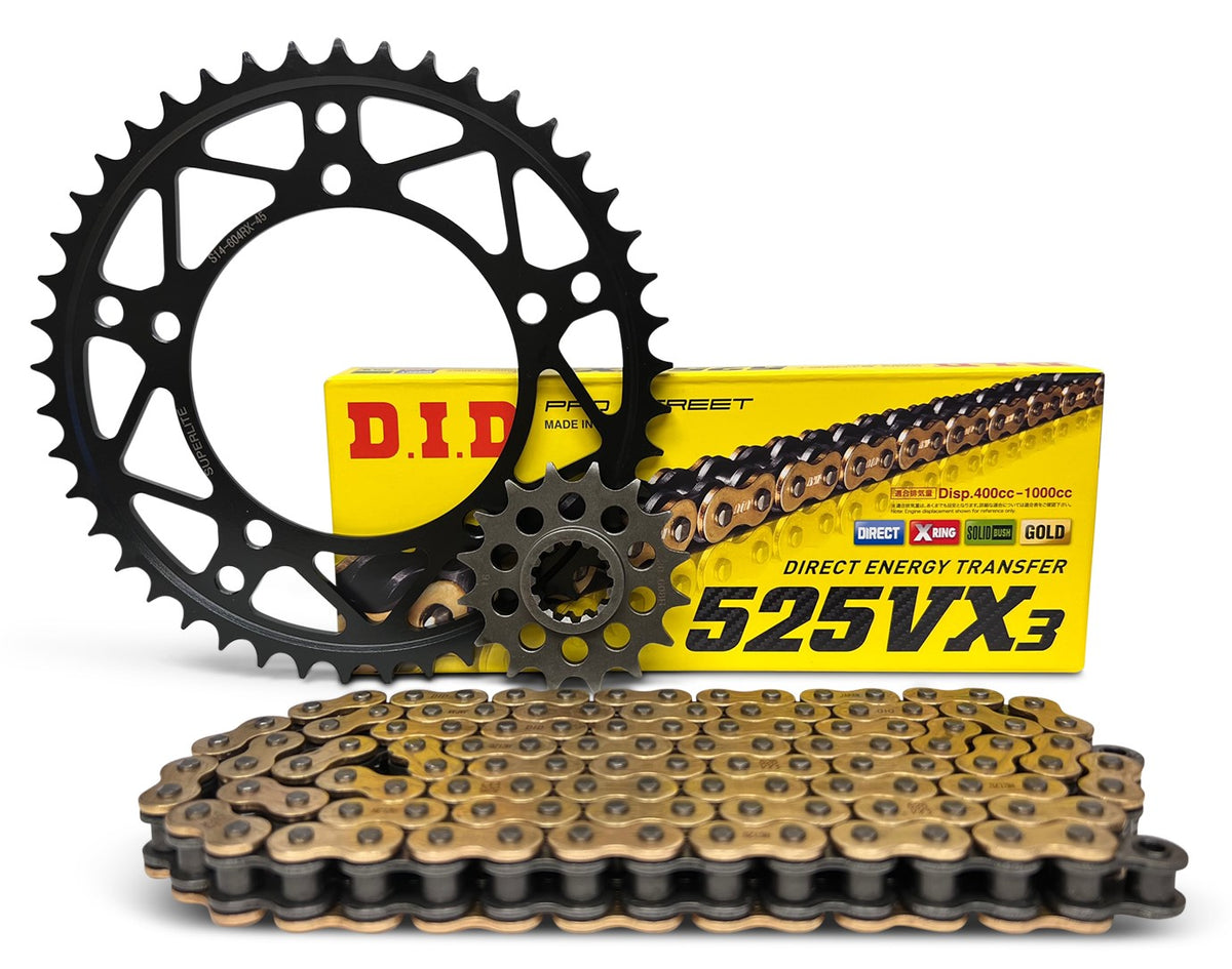 Triumph Bonneville T100 525 Pitch Drive Chain Kit – Chain + Front & Rear Sprockets
