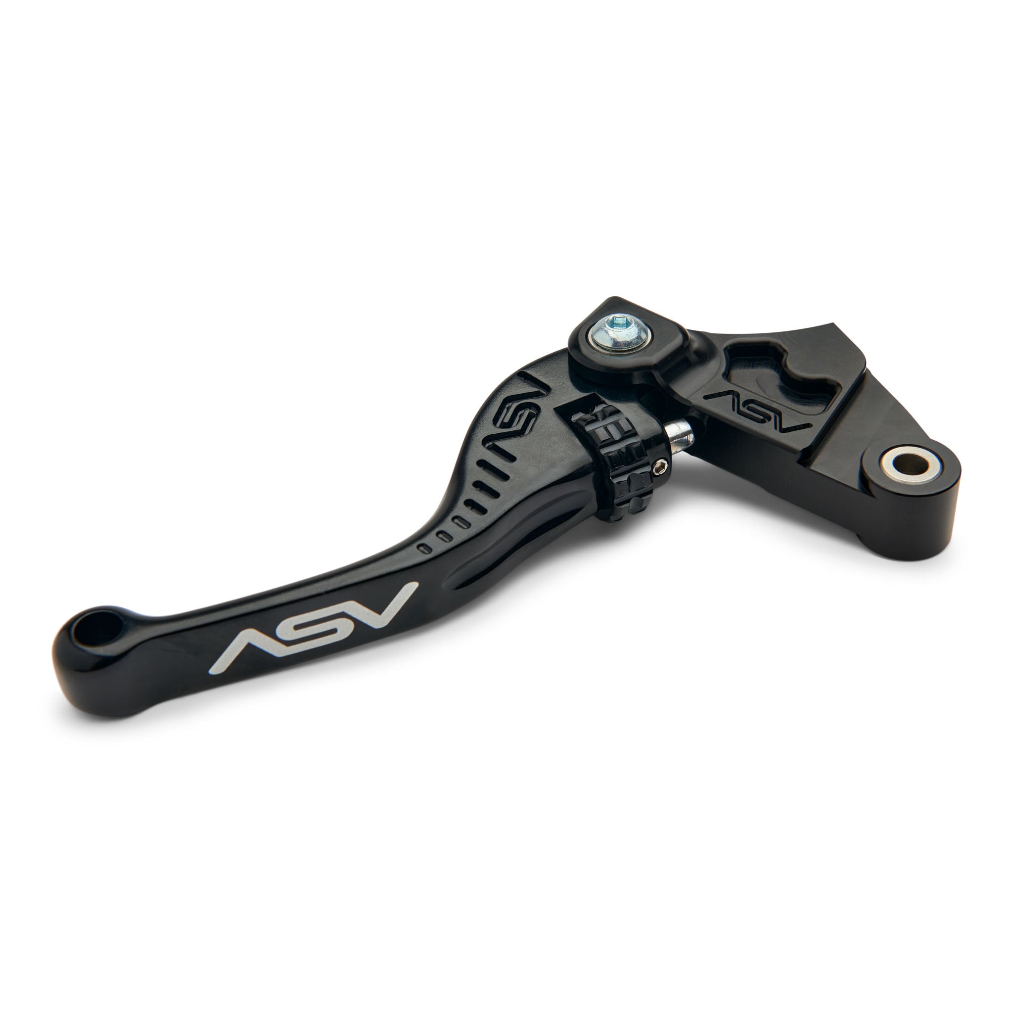 ASV F3 Shorty Front Brake & Clutch Perch Levers - Black - For Yamaha YFZ450R - Made In USA