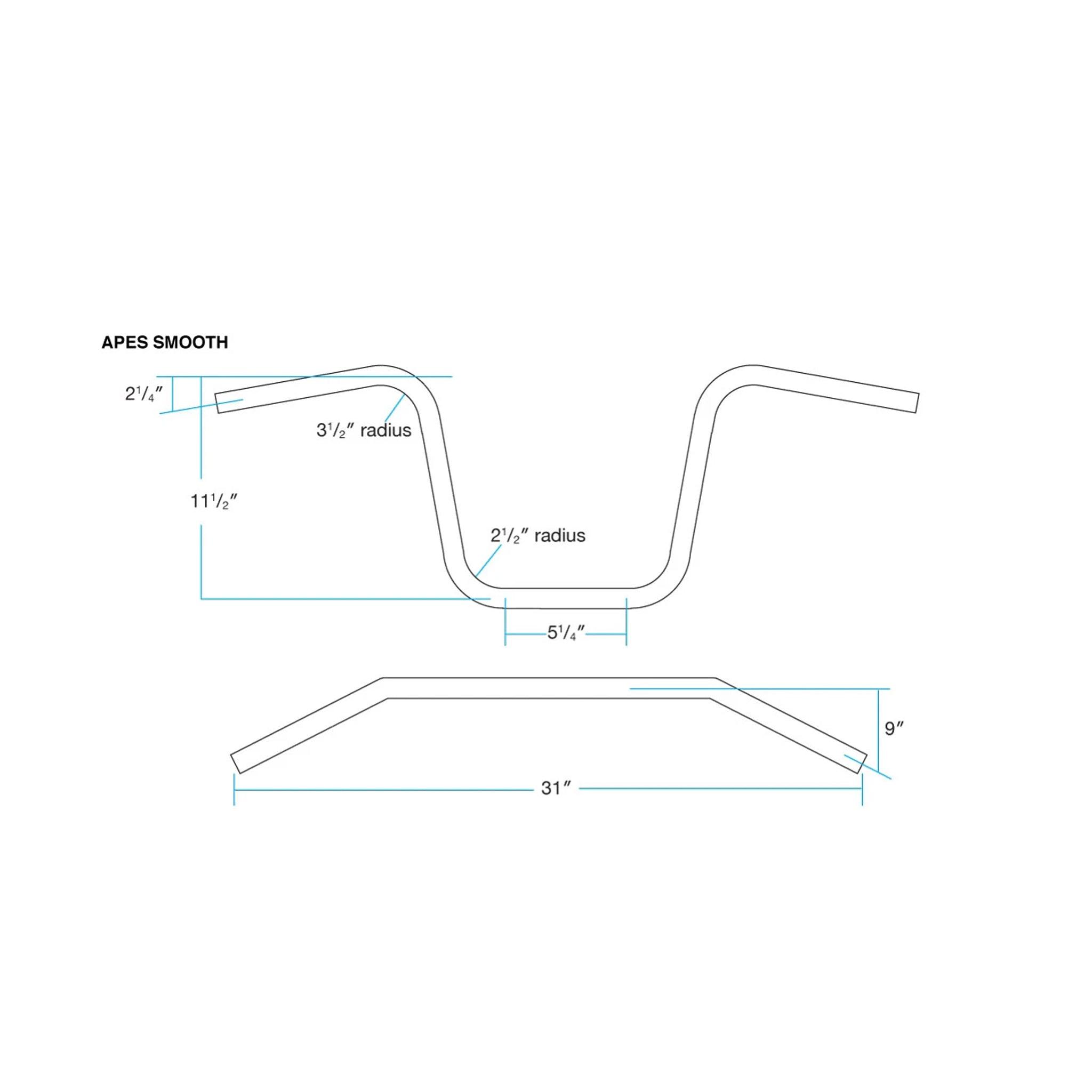 Biltwell Apes Handlebar - British Customs