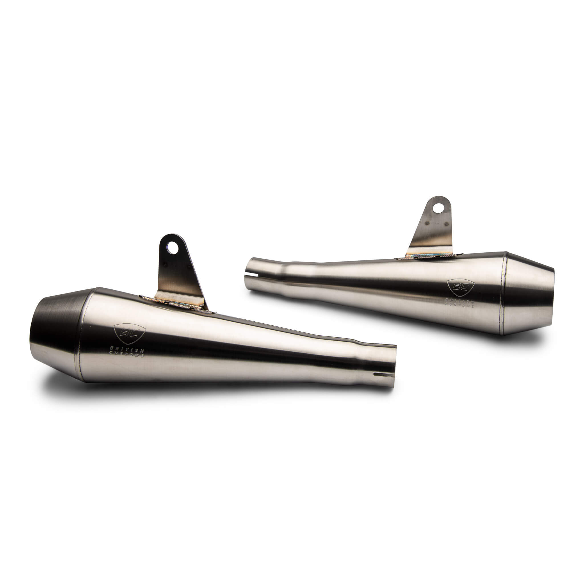 British Customs Builder Series TT Slip-On Exhaust for Triumph Thruxton 900 (2004–2016)