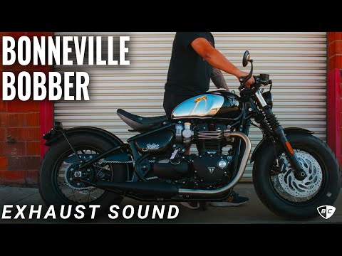 2-2 Drag Pipe Exhaust for Triumph Bobber Video