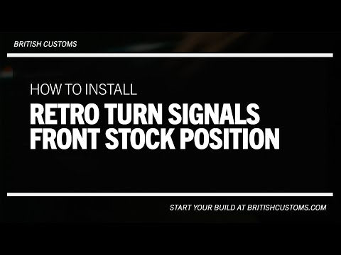 How to install retro turn signals front -stock position