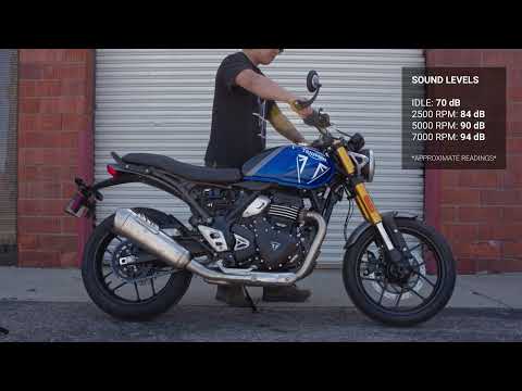 Slash Cut Exhaust Tip for Triumph Scrambler400x/Speed 400