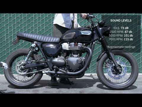 Liquid Cooled Polished Slash Cut Performance Tips for triumph bonneville