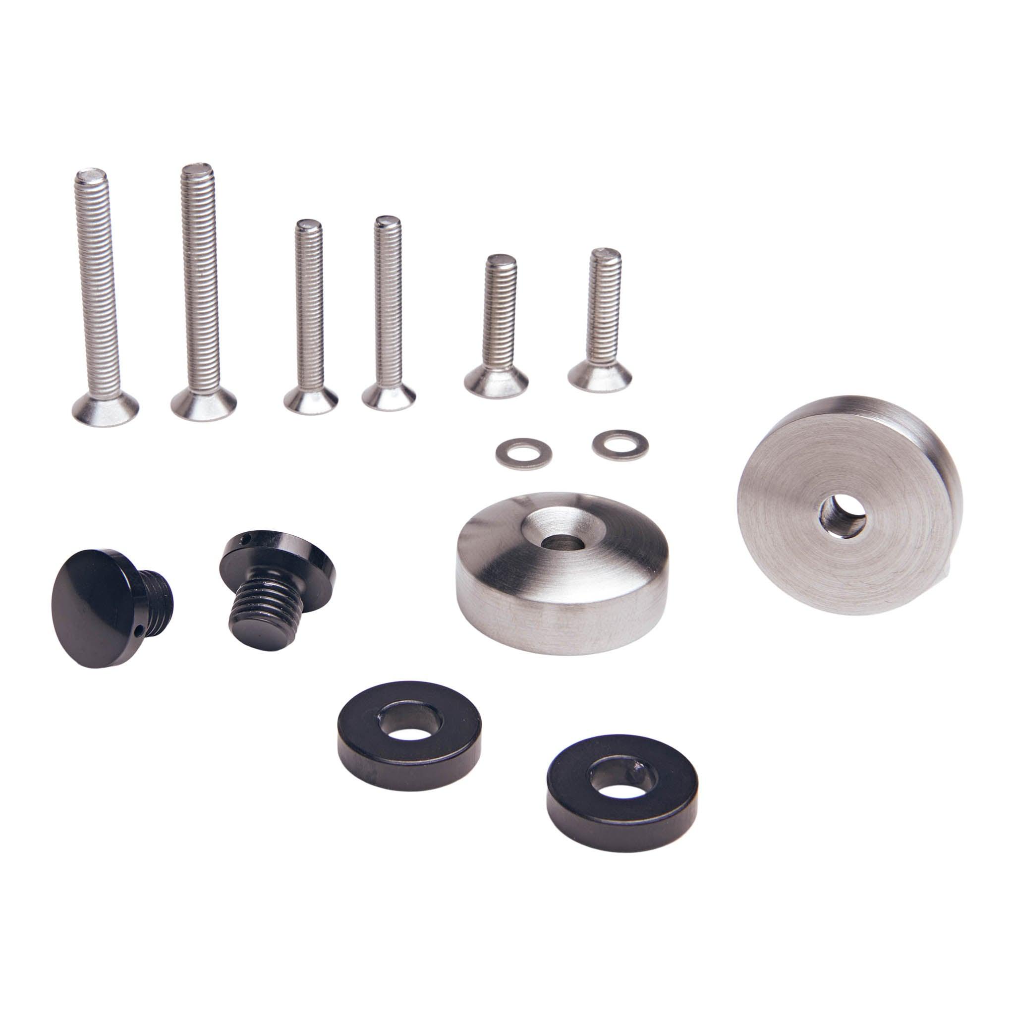 Triumph Bar End Mirror Kit for 1 Inch Handlebars (2016+) Weighted (Brushed Stainless) Push In Mirror Block Off