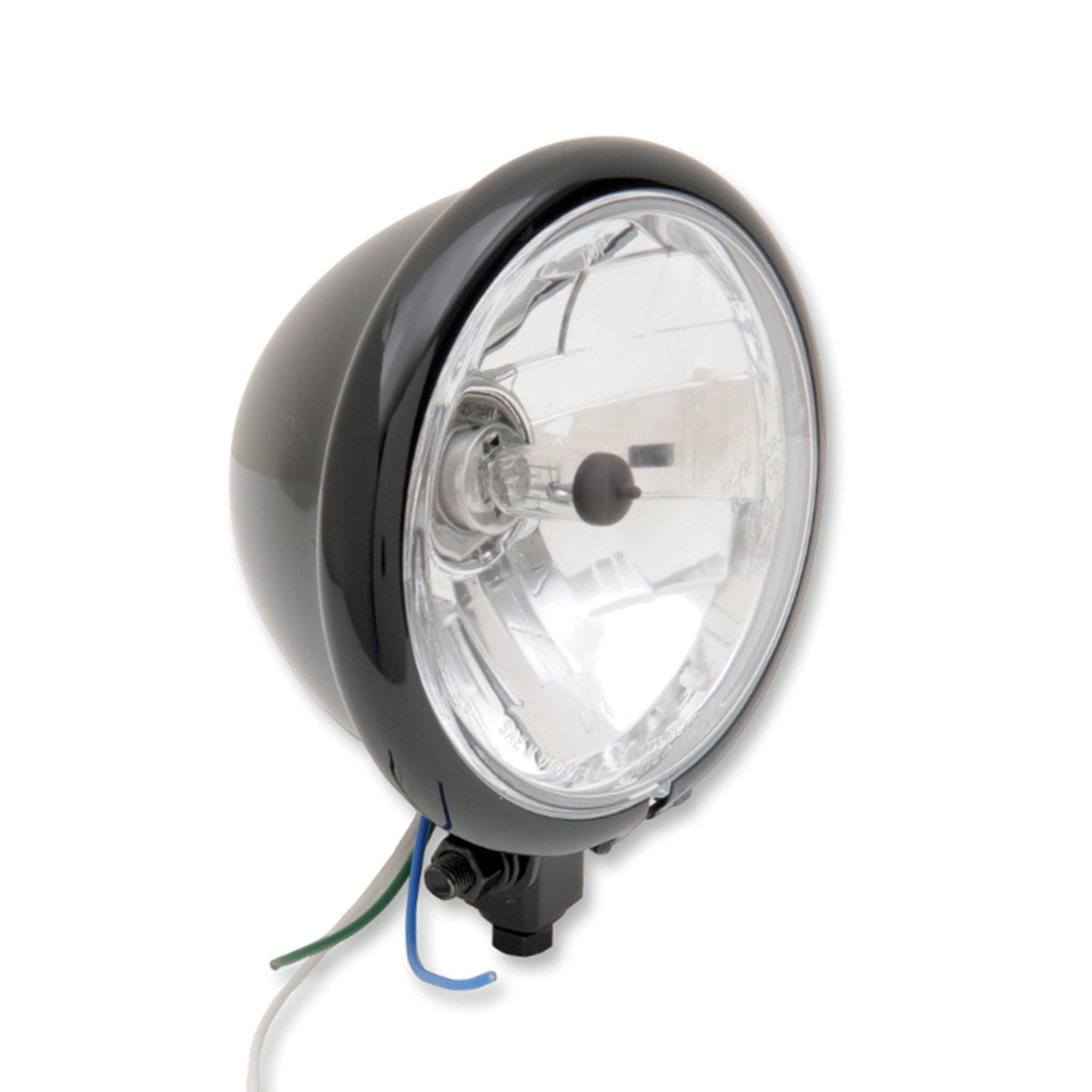 Bates Style 5 3/4 Inch Headlight Black (*requires headlight mounting bracket)