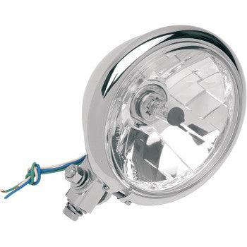 Bates Style 5 3/4" Headlight - Chrome Plated