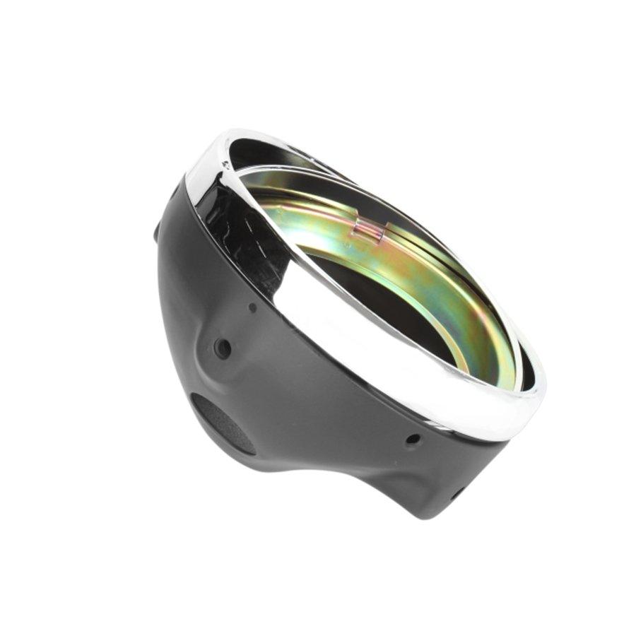 Emgo 7 Inch Low Profile Headlight Bucket 7 Inch Low Profile Headlight Bracket (Black)