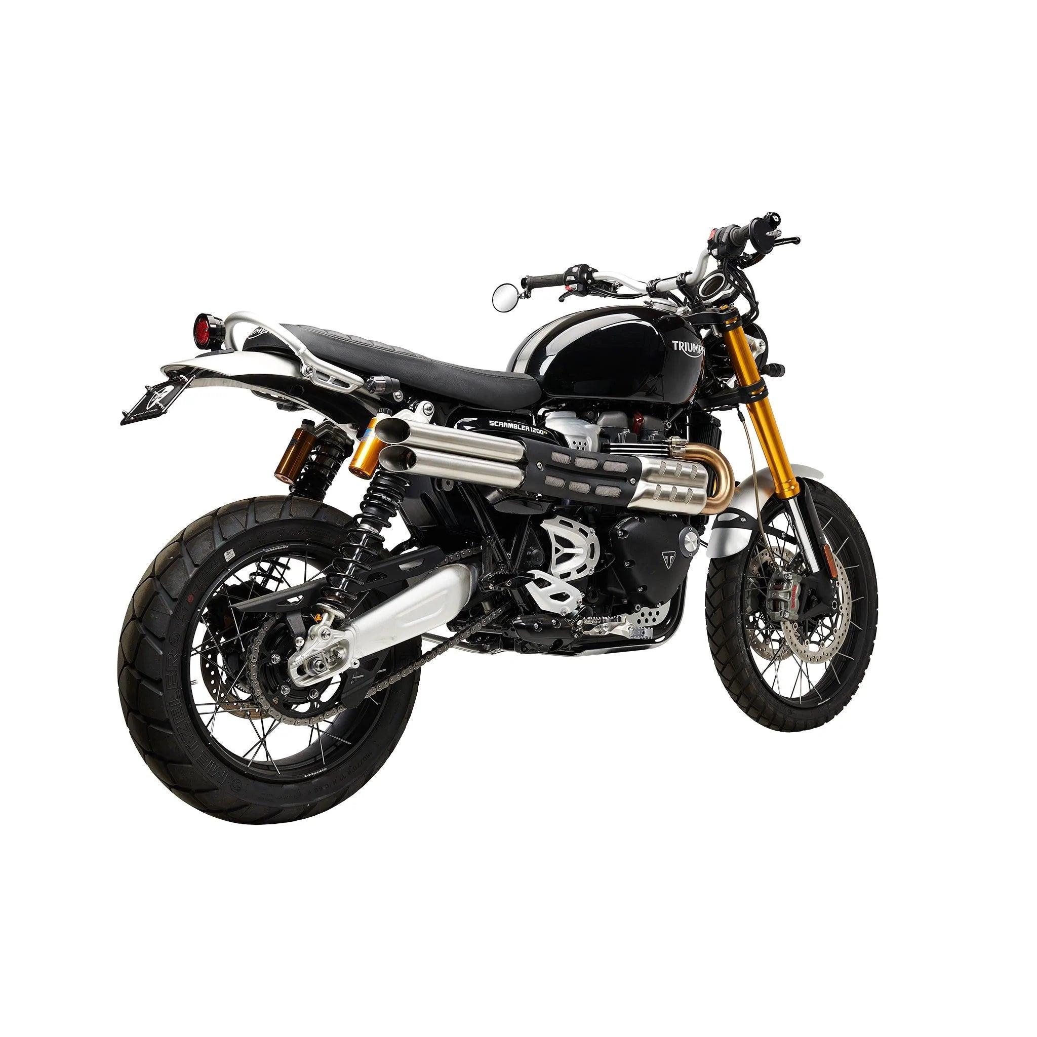 Slash Cut Shotgun Slip On Exhaust Triumph Scrambler 1200 XC XE