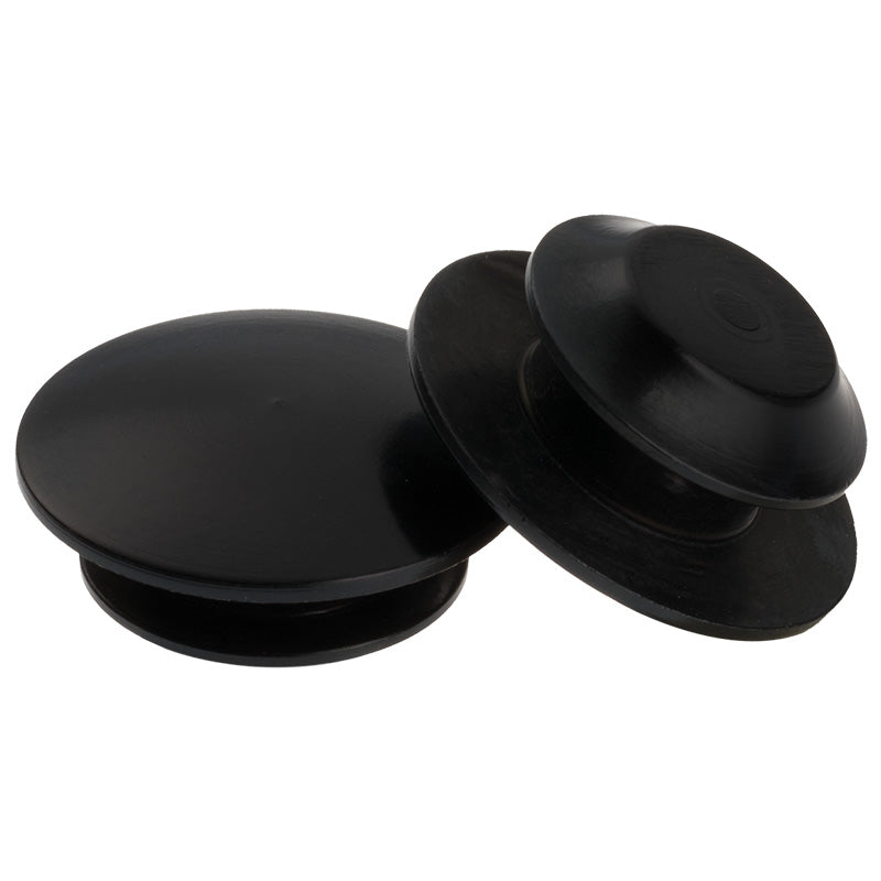 Joker Machine Black Radial Rubber Grip End Caps