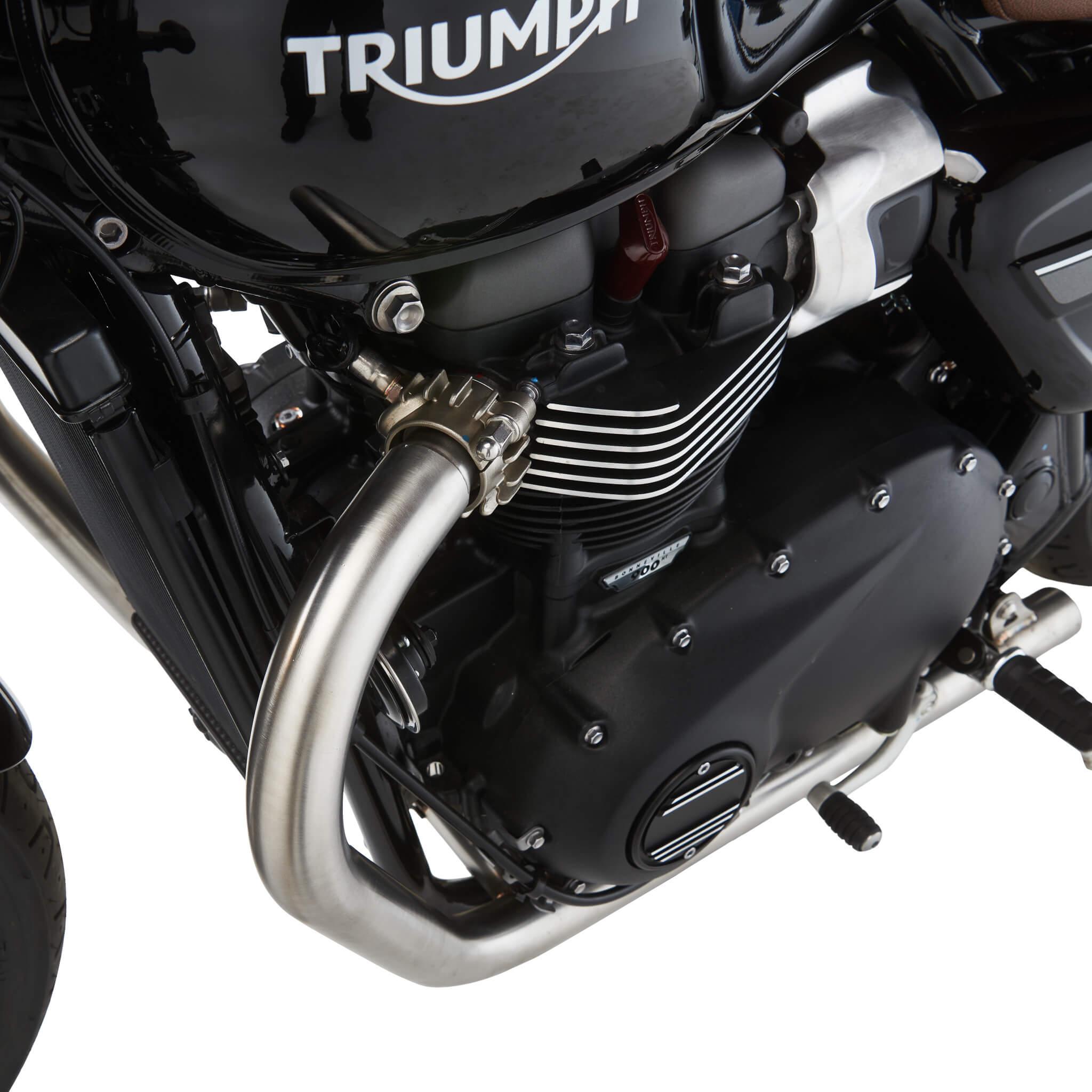 2-2 Drag Pipe Exhaust for Triumph Bonneville / Street / Speed Twin 900 - British Customs