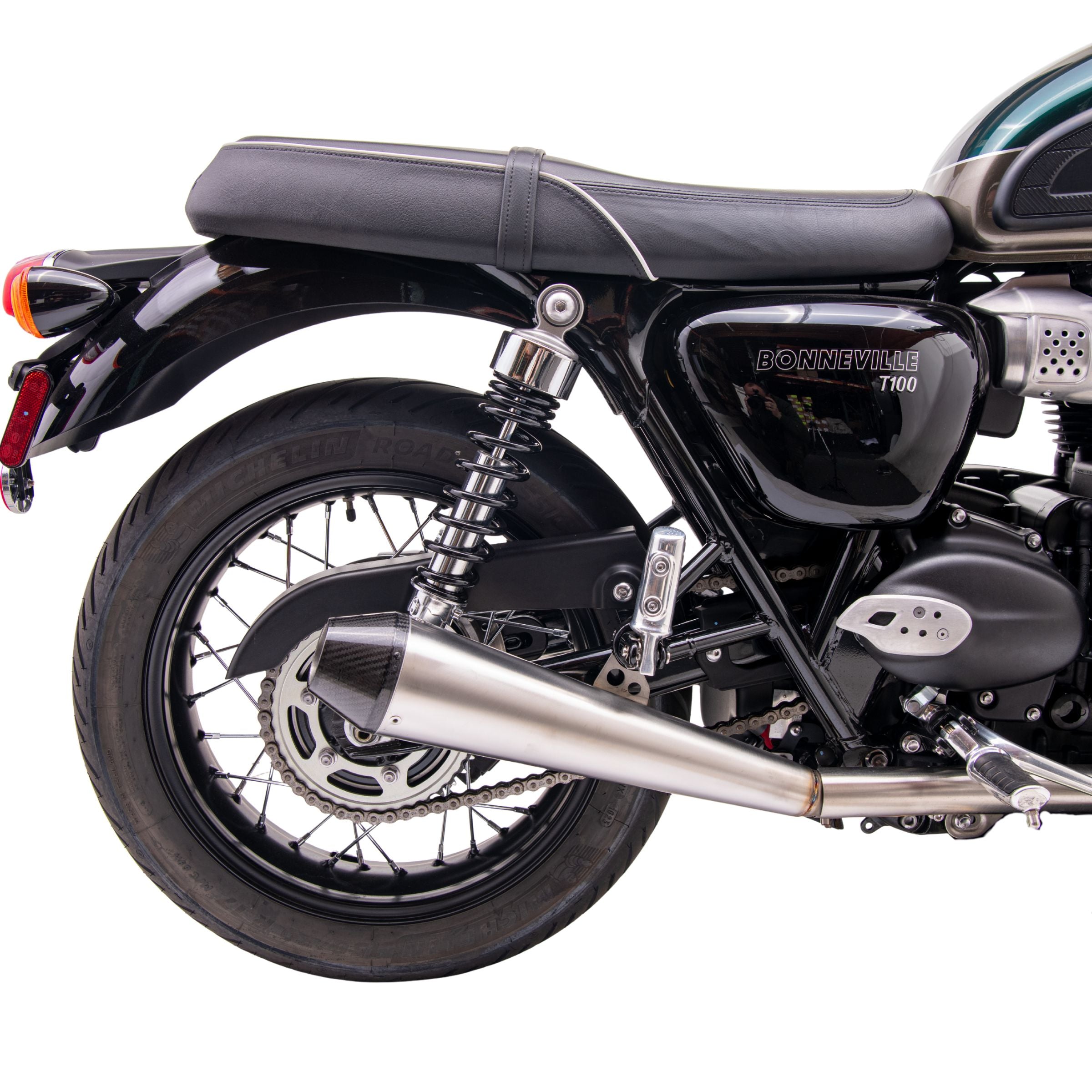 Predator Carbon Slip-On Exhaust for Triumph Bonneville T100 & T120