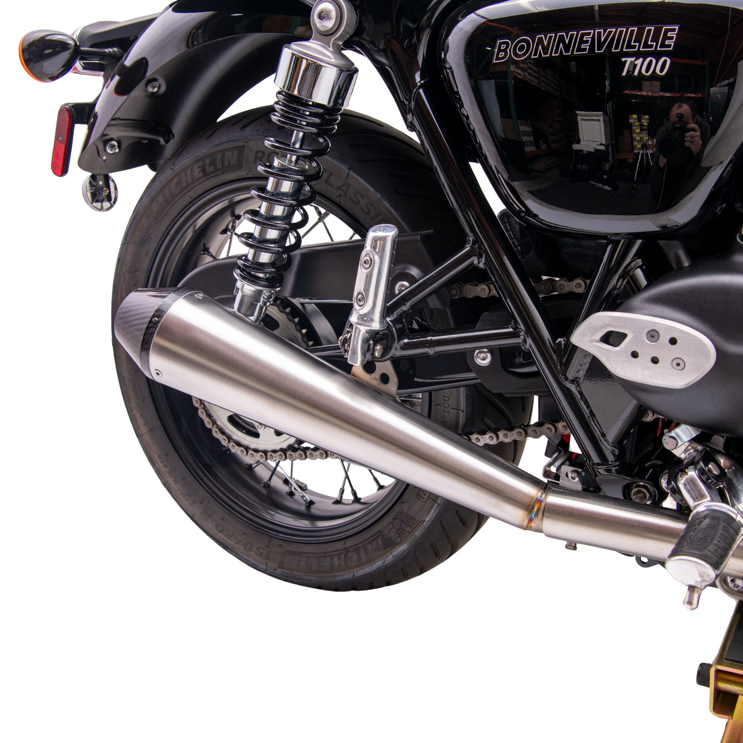 Predator Carbon Slip-On Exhaust for Triumph Bonneville T100 & T120