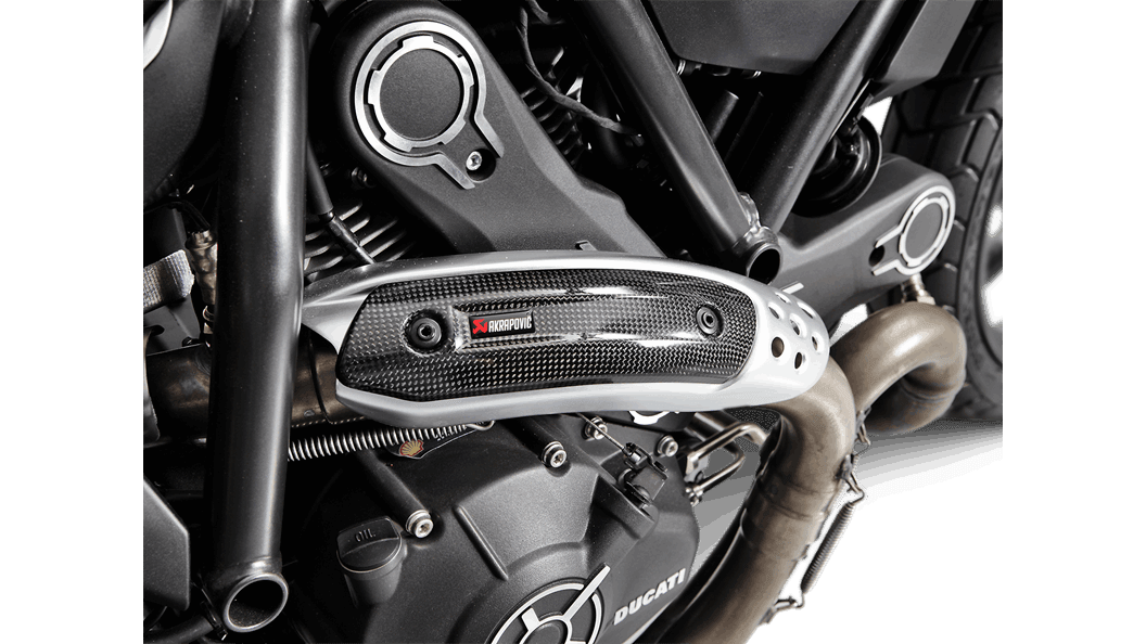 Akrapovic Carbon Fiber Heat Shield for Ducati Scrambler