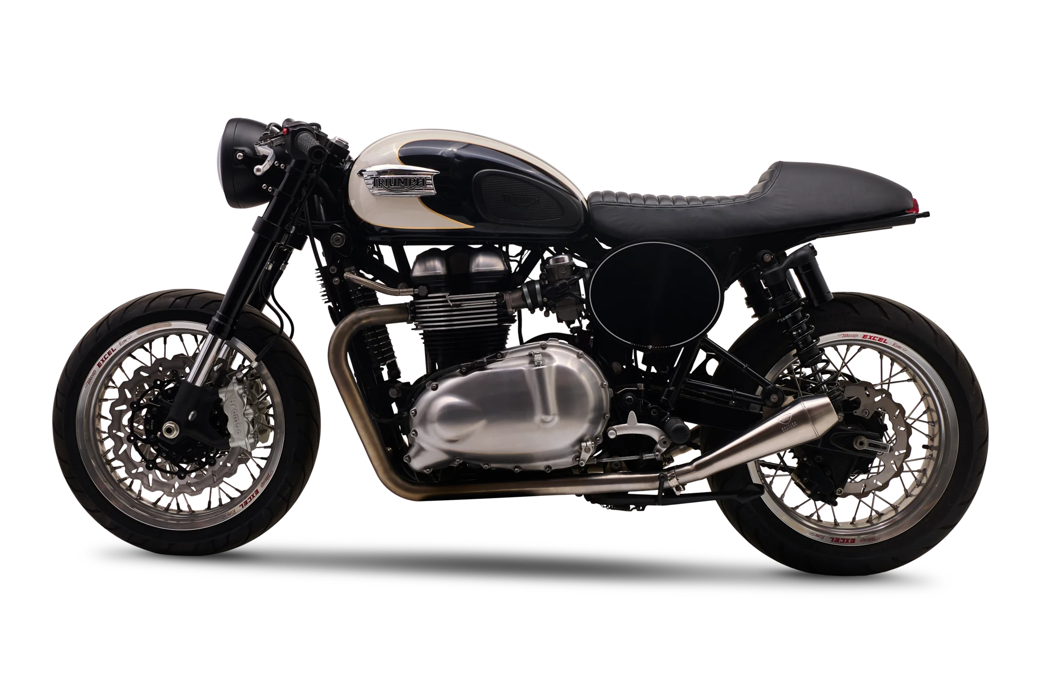 British Customs Builder Series TT Slip-On Exhaust for Triumph Thruxton 900 (2004–2016)