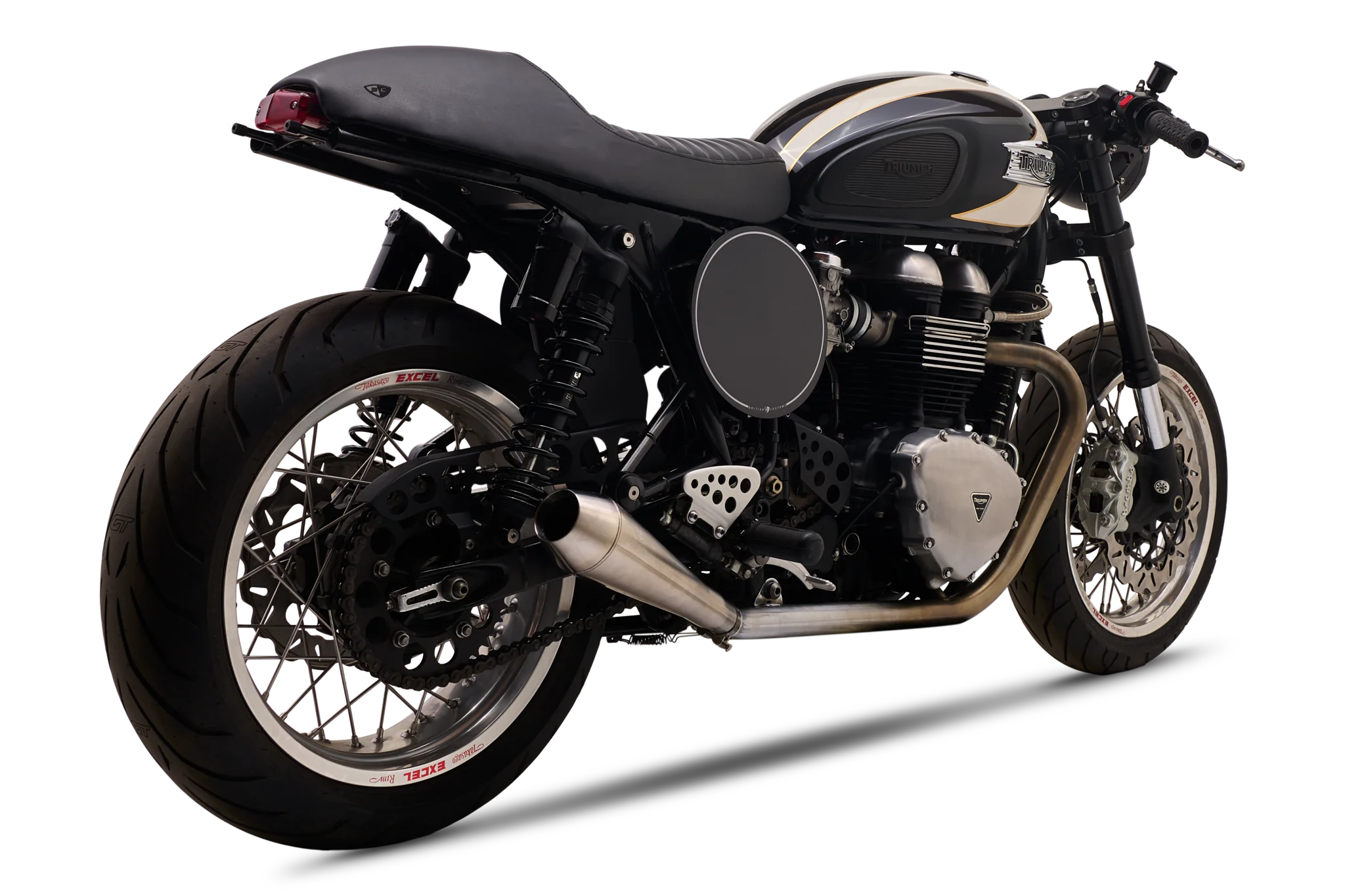 British Customs Builder Series TT Slip-On Exhaust for Triumph Thruxton 900 (2004–2016)