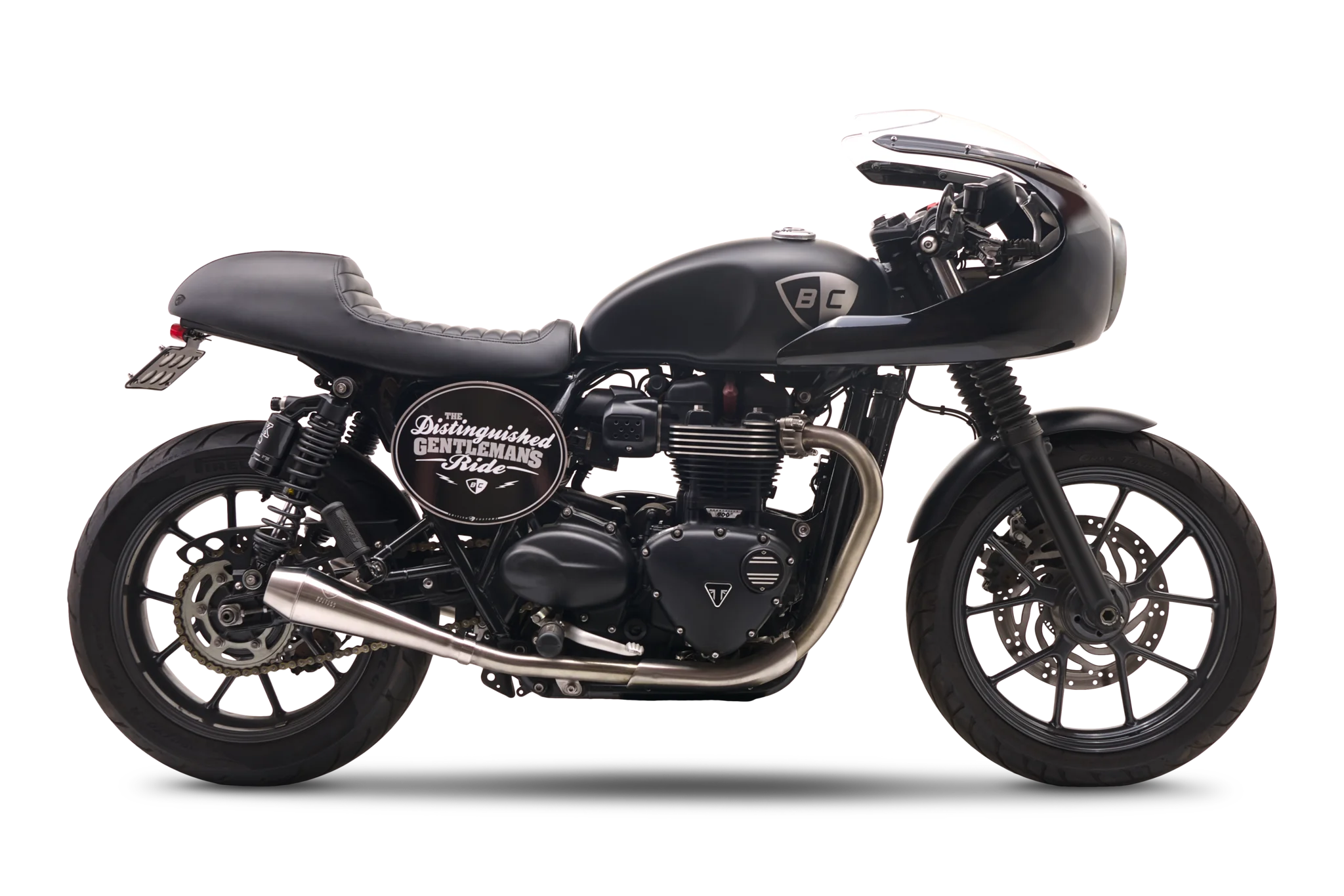British Customs ip-On Exhaust Triumph Street Cup & Street Twin (2016–2022)