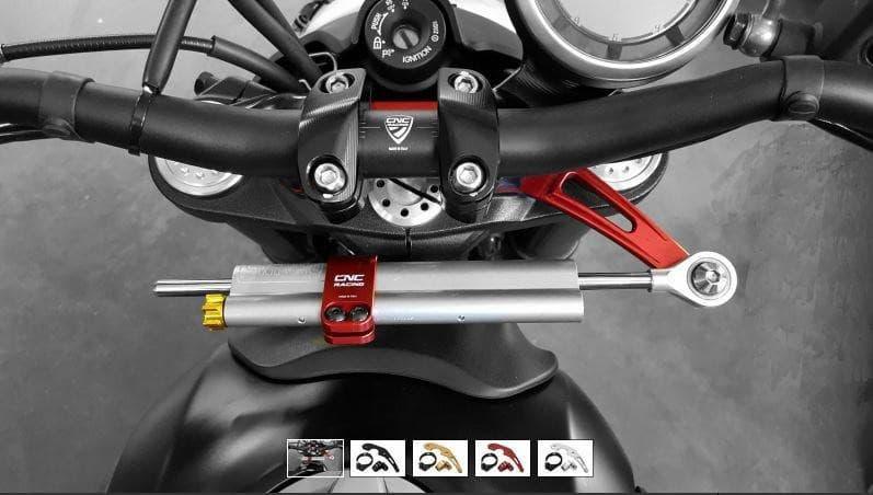 CNC Racing Steering Damper Kit WITH Ohlins Stabilizer for Ducati Scrambler