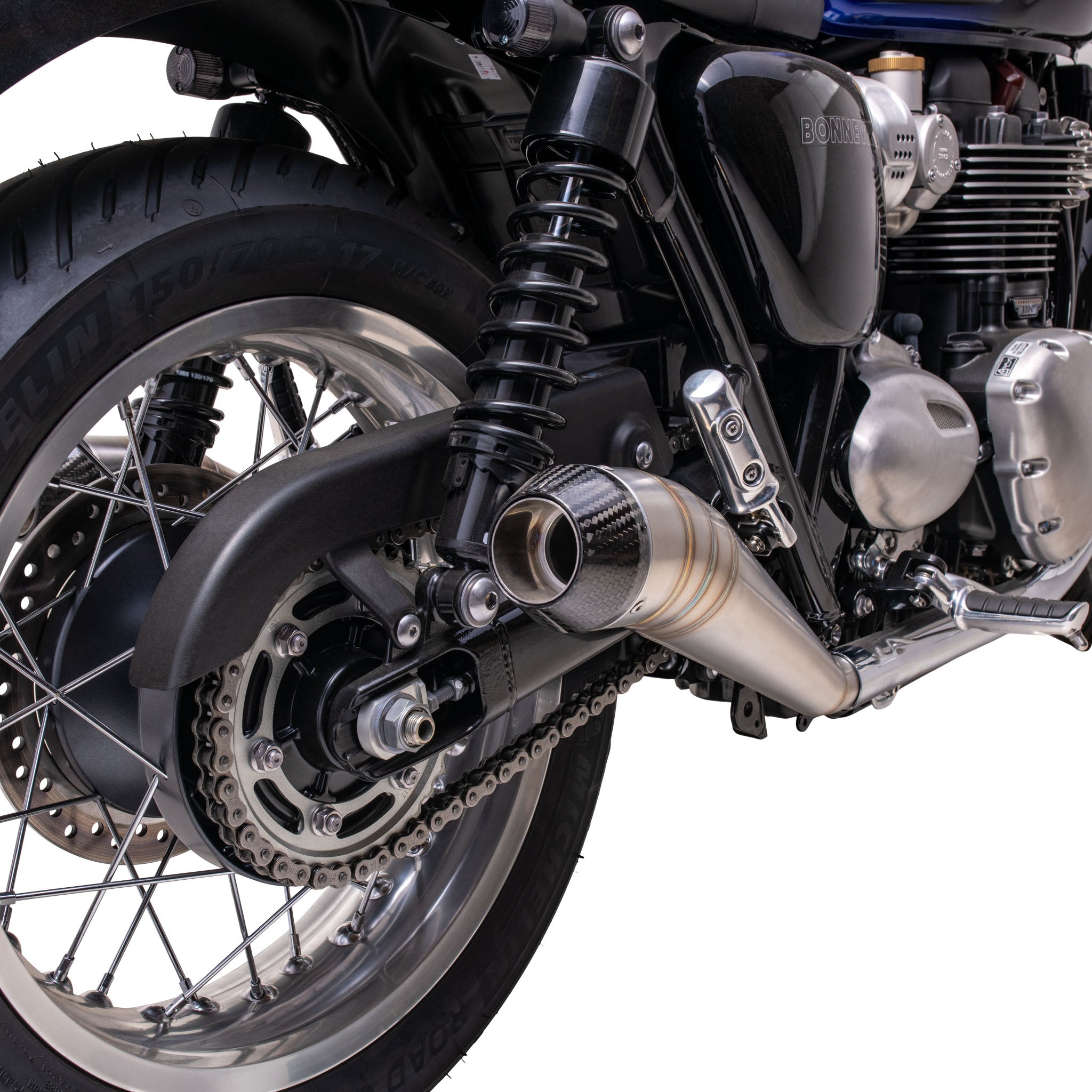 GP Carbon Slip On Exhaust for Triumph Bonneville T100 & T120