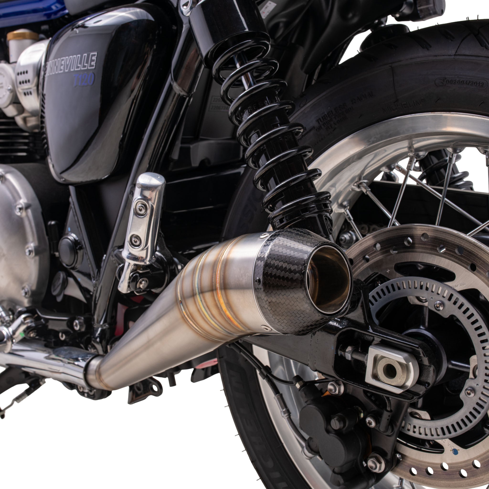 GP Carbon Slip On Exhaust for Triumph Bonneville T100 & T120