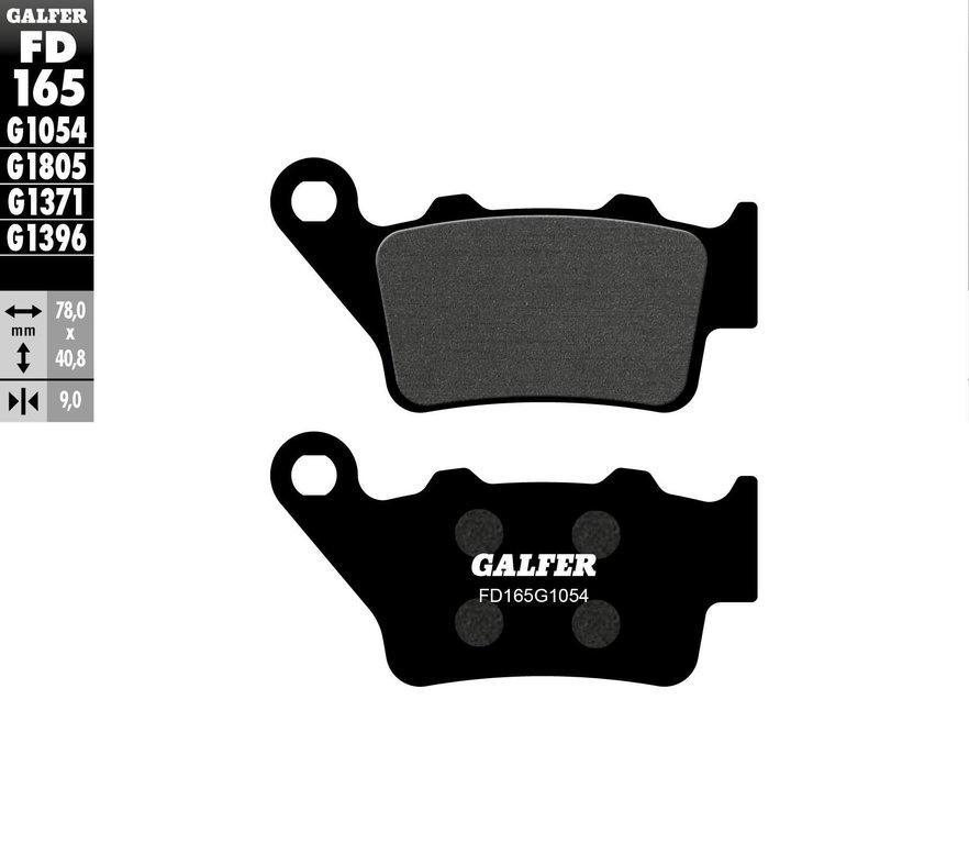 GalferUSA Rear Brake Pads (Semi-Metallic Compound) for Ducati Scrambler