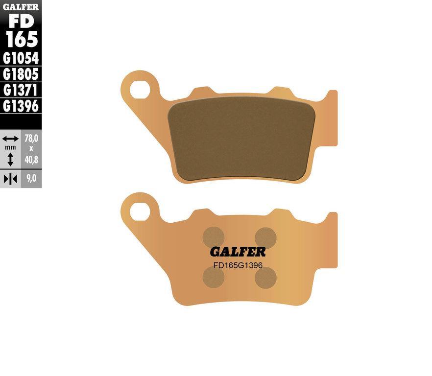 GalferUSA Rear Brake Pads (HH Sintered Compound) for Ducati Scrambler