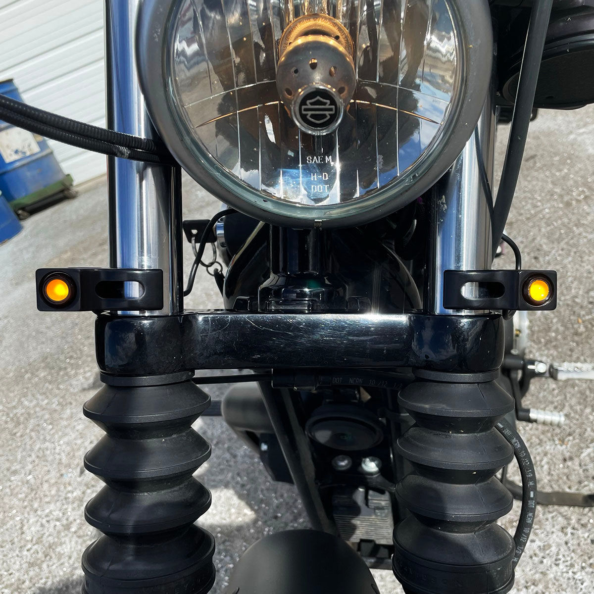 Joker Machine Rat Eye LED Fork Mounted Turn Signals - 41mm