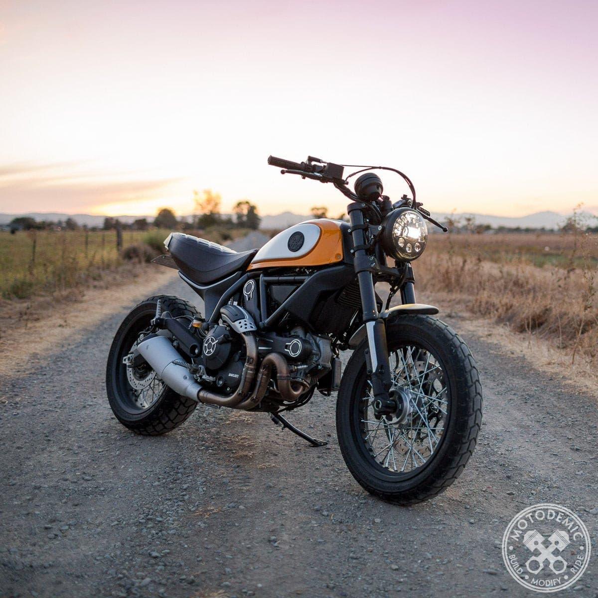 Motodemic Adaptive Headlight Conversion Kit for Ducati Scrambler