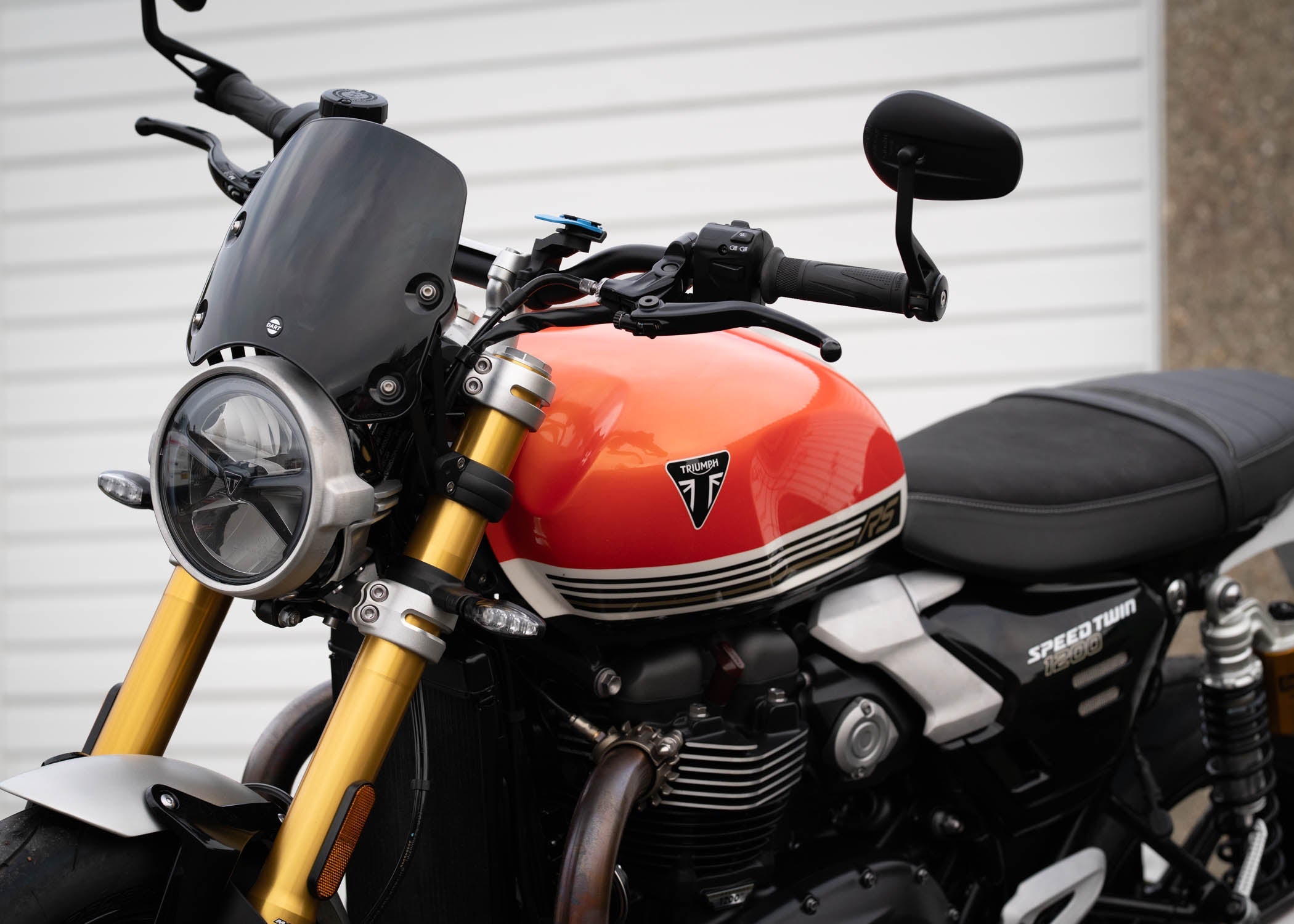 Dart Piranha S3 (Translucent Black) Flyscreen for Triumph Speed Twin 1200 2025 and newer