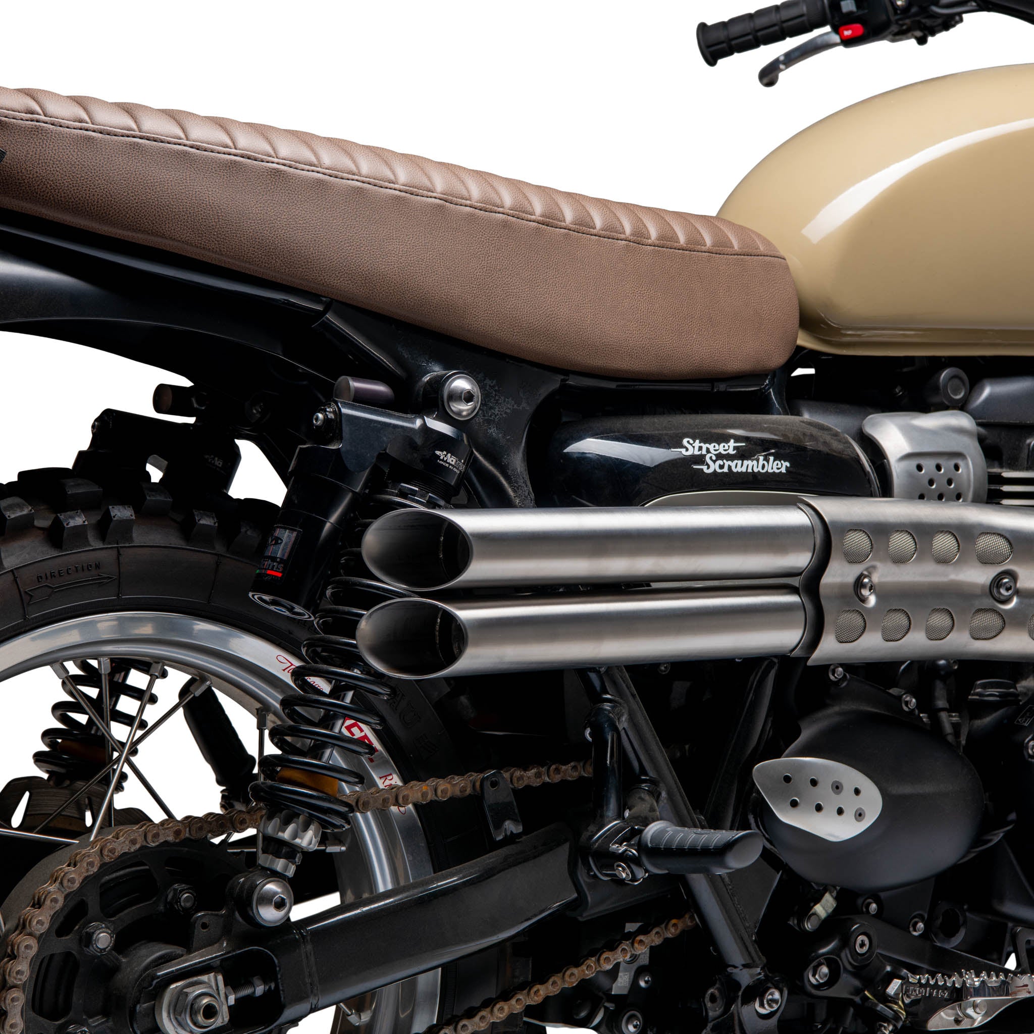 Slash Cut Shotgun Slip On Exhaust for Triumph Street Scrambler & Scrambler 900