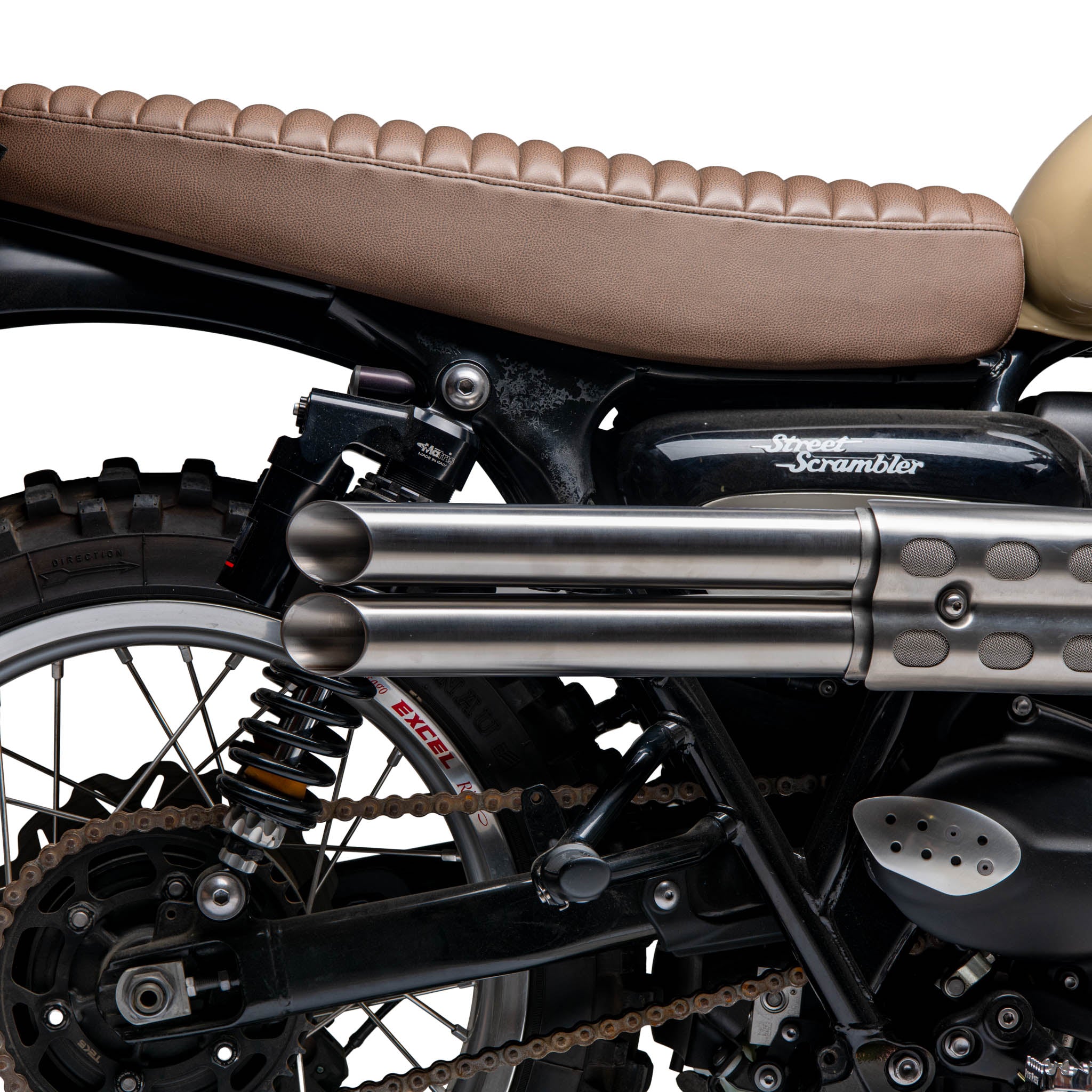 Slash Cut Shotgun Slip On Exhaust for Triumph Street Scrambler & Scrambler 900