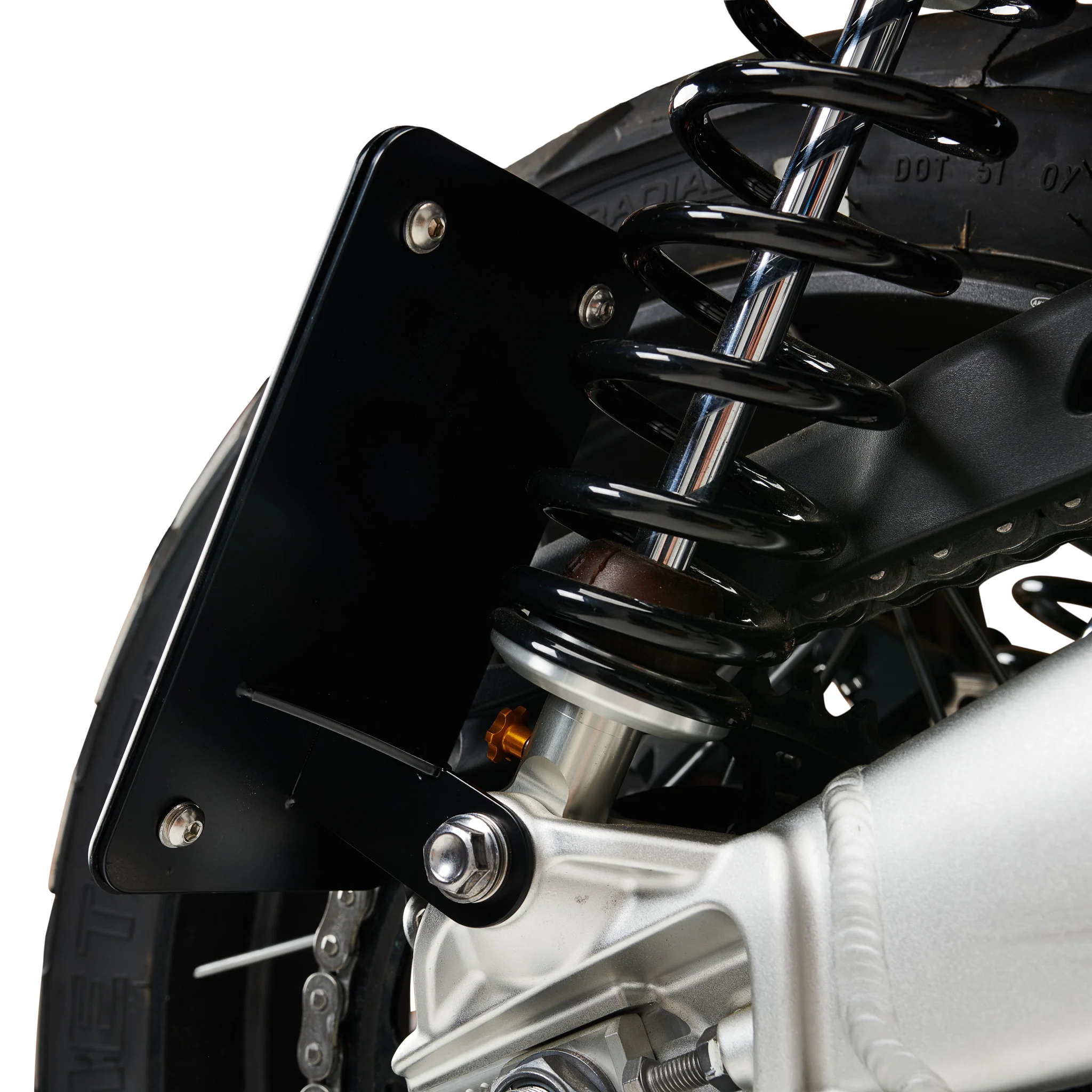 Shock Mount License Plate for Triumph Motorcycles