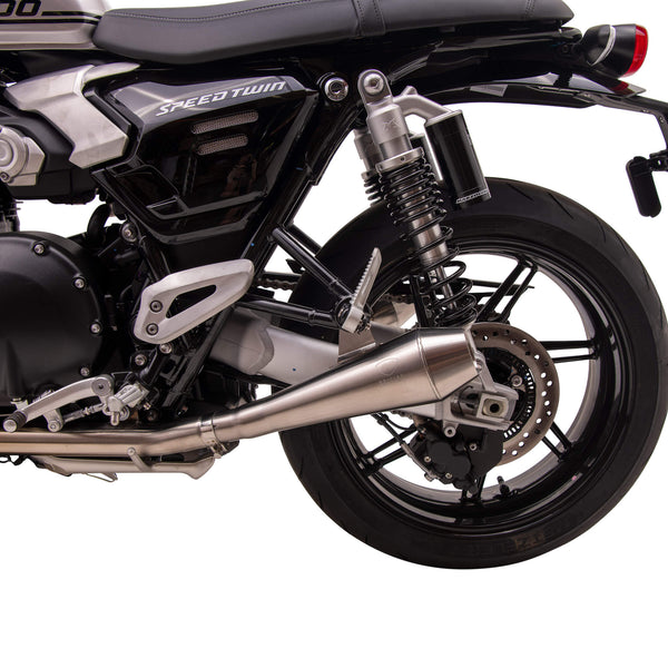 Triumph Speed Twin British Customs マフラー builder-series-slip-on-exhaust