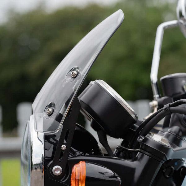 Triumph Thruxton & Bonneville Fly Screen - Black Fiberglass UK Made