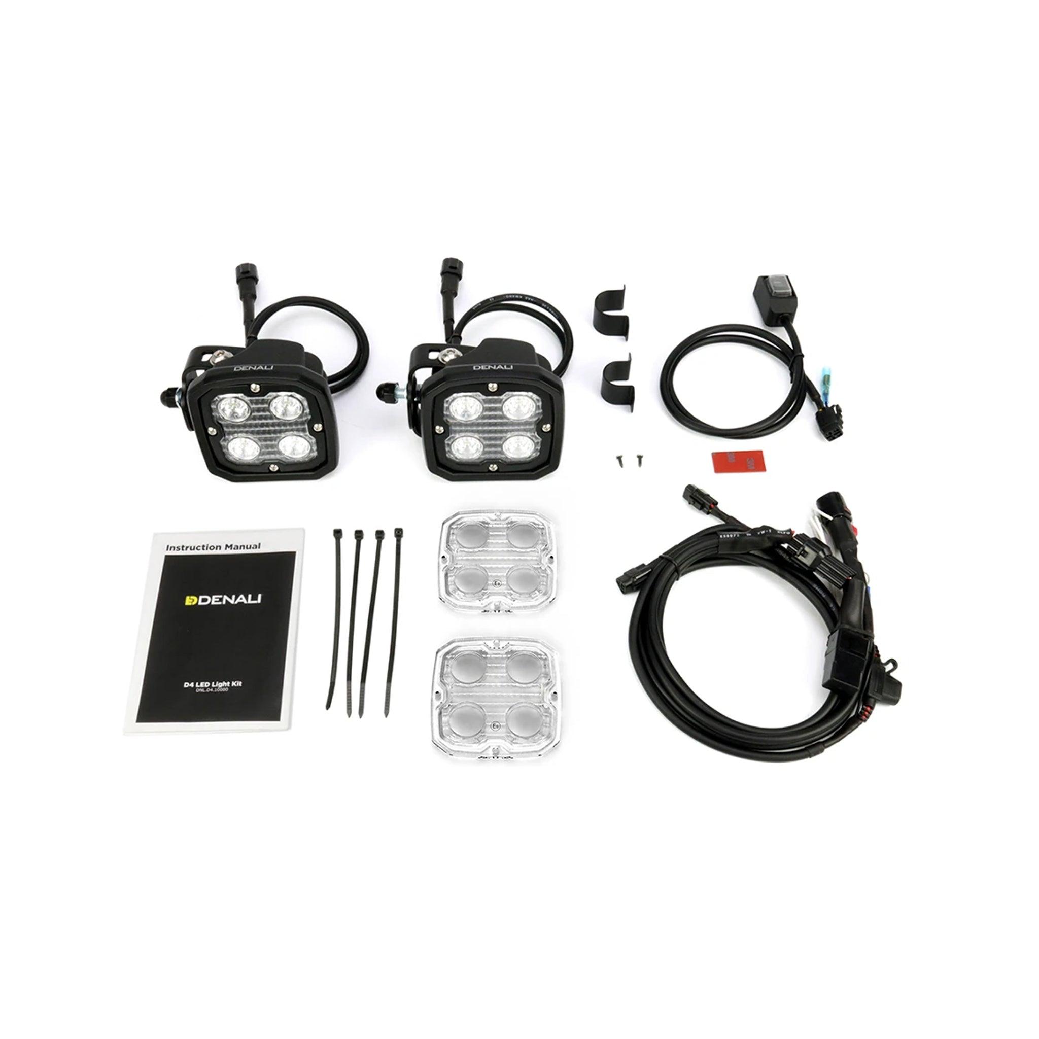 Denali D4 2.0 TriOptic LED Light Kit with DataDim Technology - British Customs