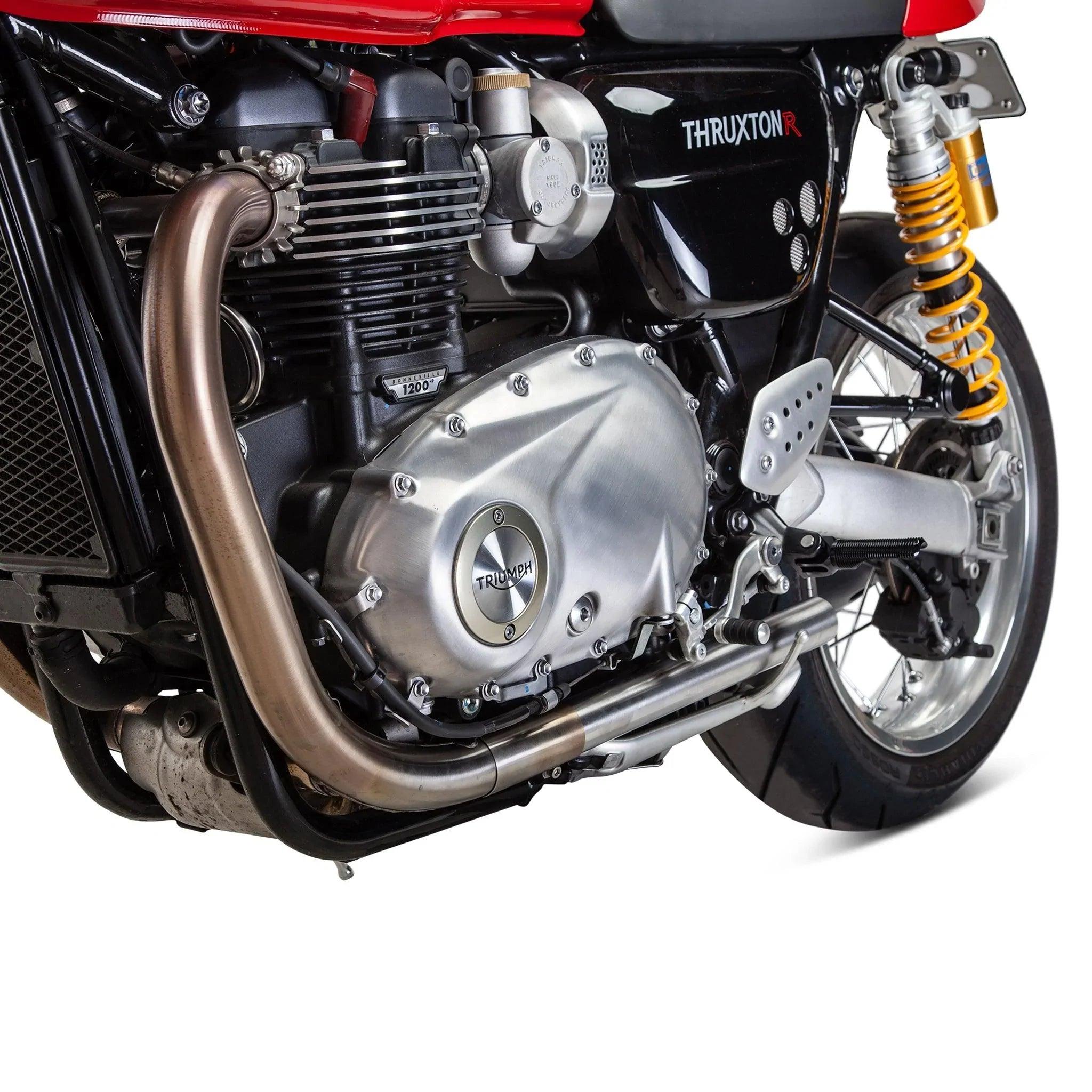 Left & Right Straight Performance Tips for Thruxton 1200 - Polished