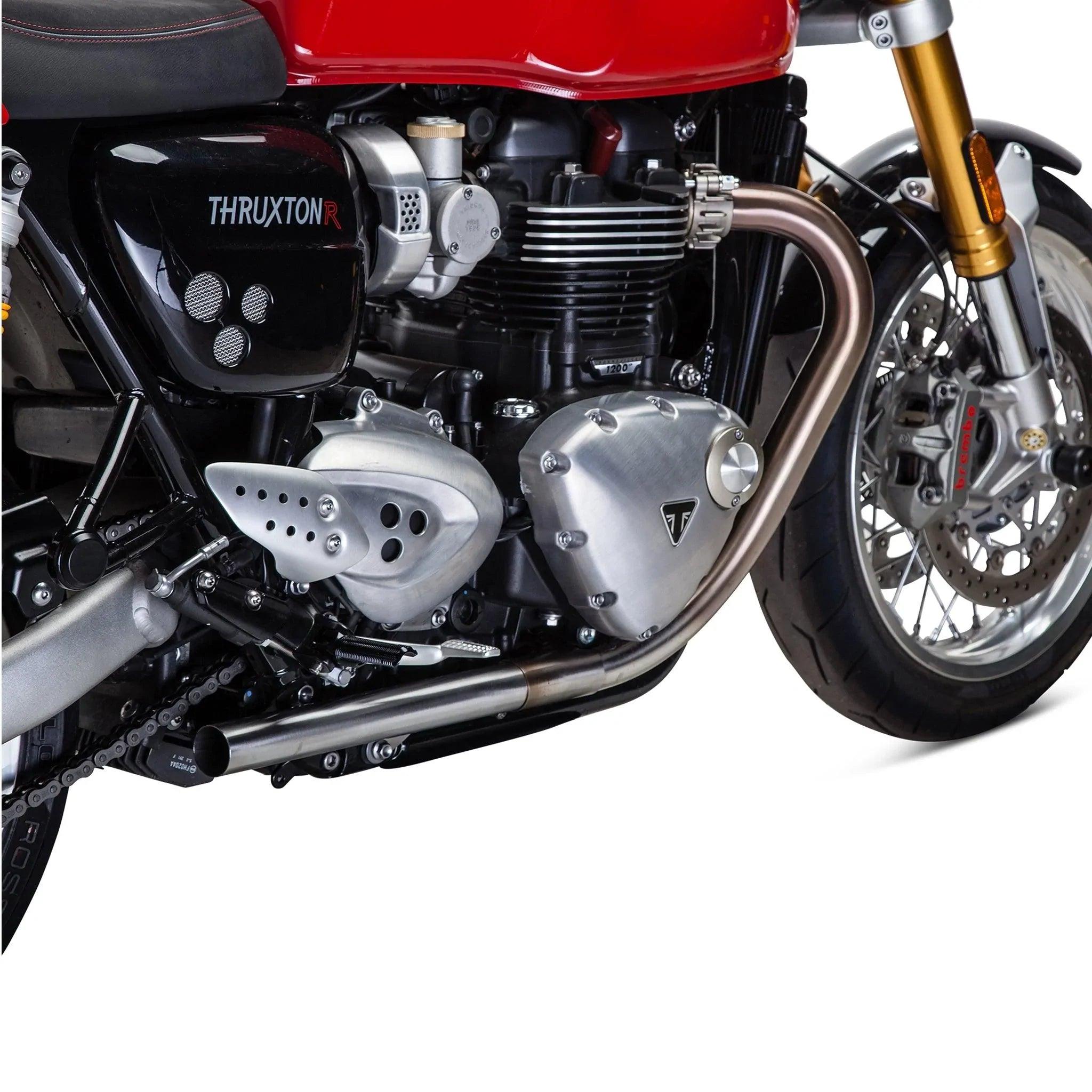 Left & Right Straight Performance Tips for Thruxton 1200 - Polished