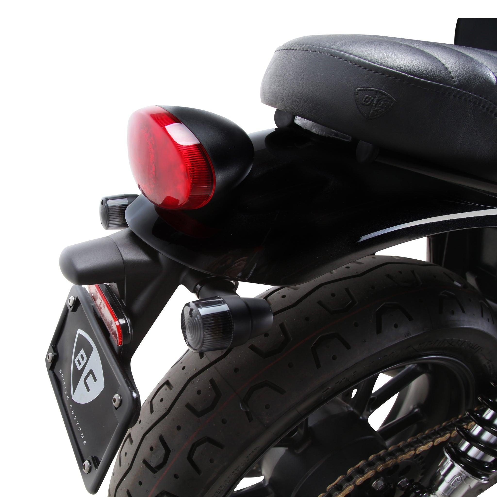 Plug & Play Retro LED Turn Signals for Triumph Motorcycles (2016+) | Rear Stock Location