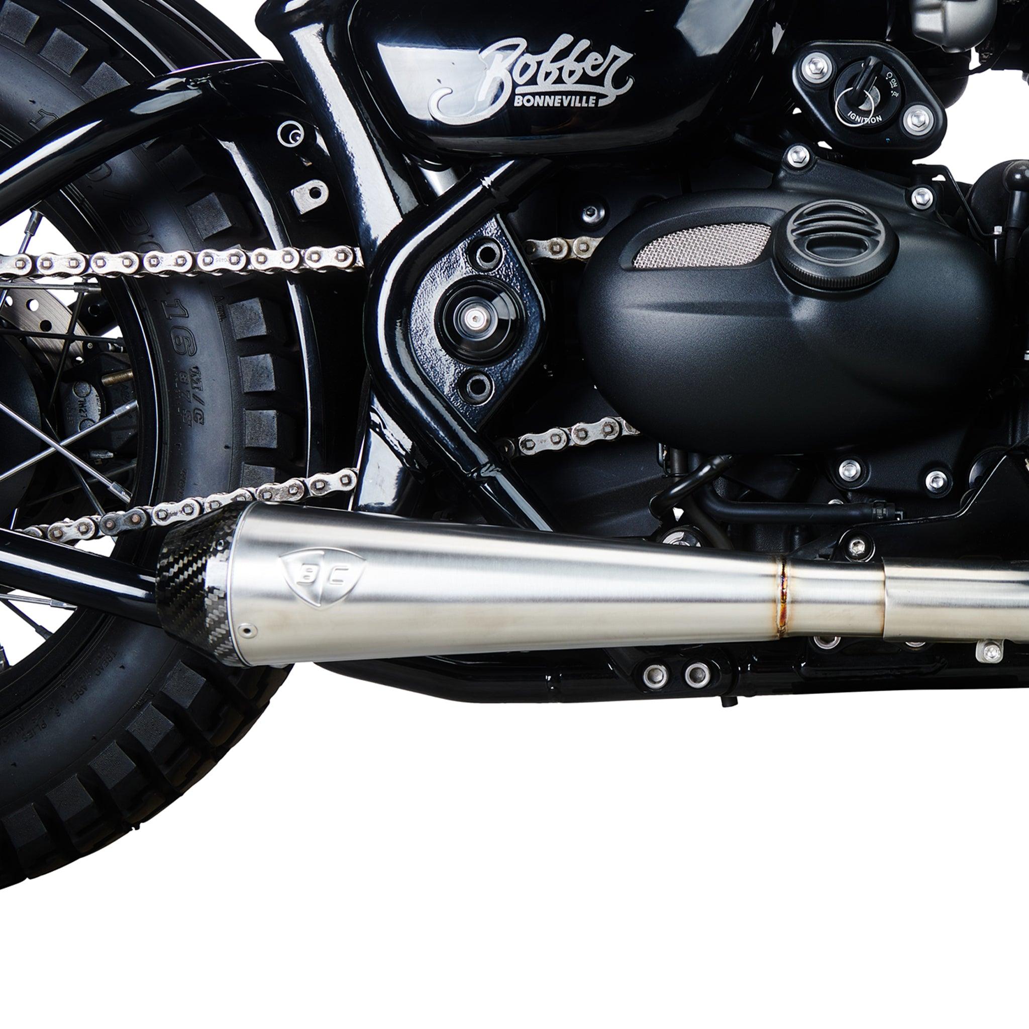 Predator Carbon Slip On Exhaust for Triumph Motorcycle - British Customs