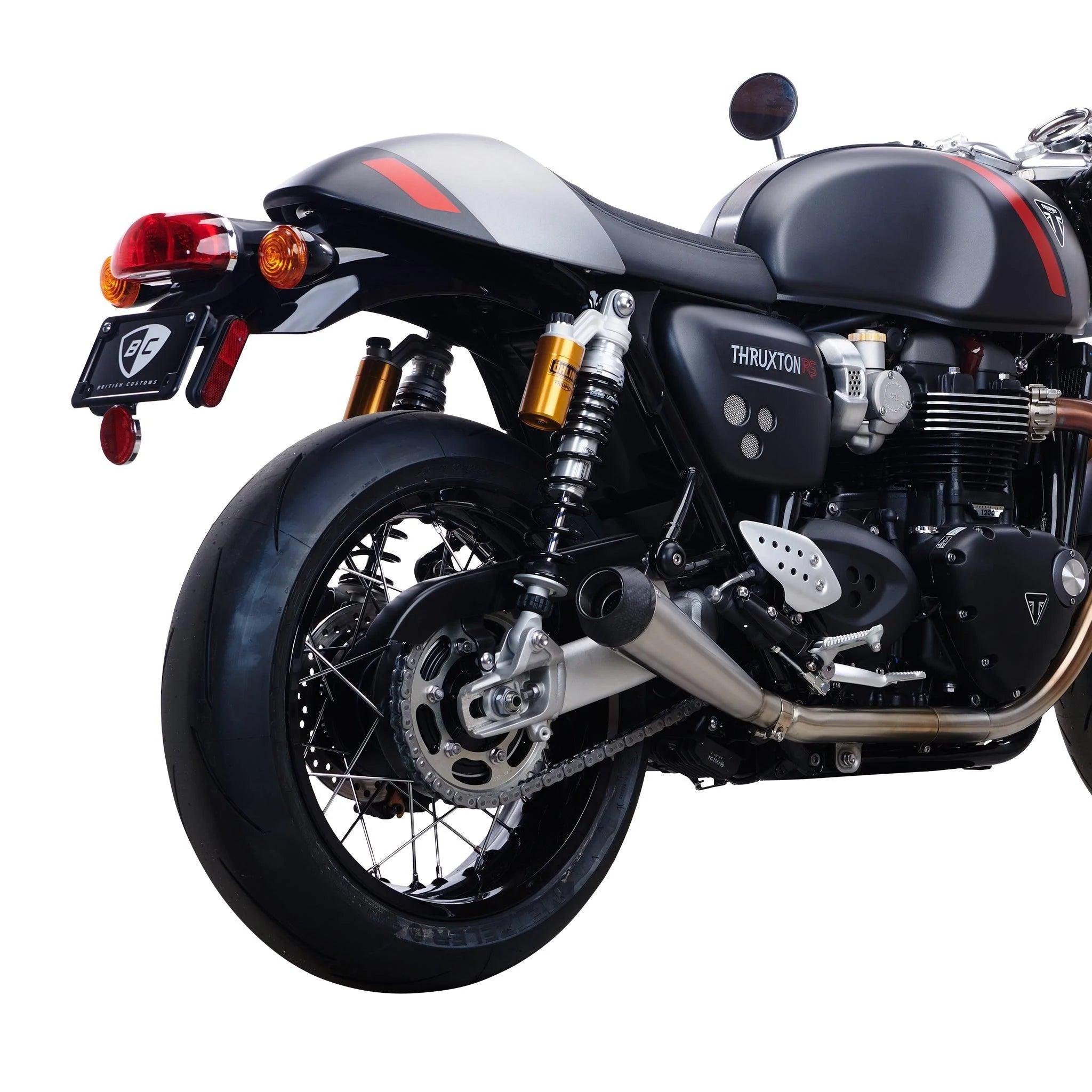 Predator Carbon Slip On Exhaust for Triumph Thruxton R & RS / Speed Twin 1200