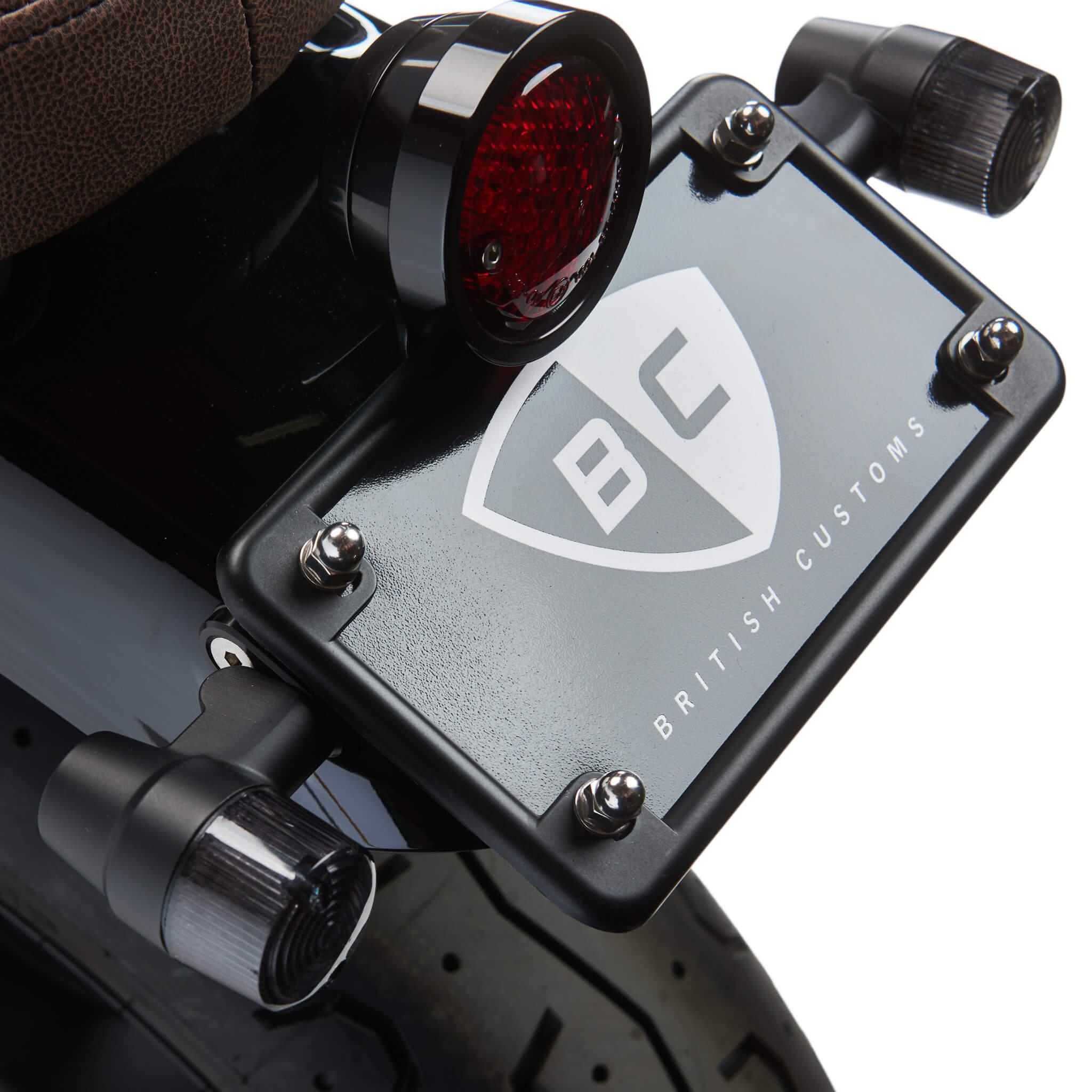 Rear License Plate Turn Signal Brackets for Motorcycles