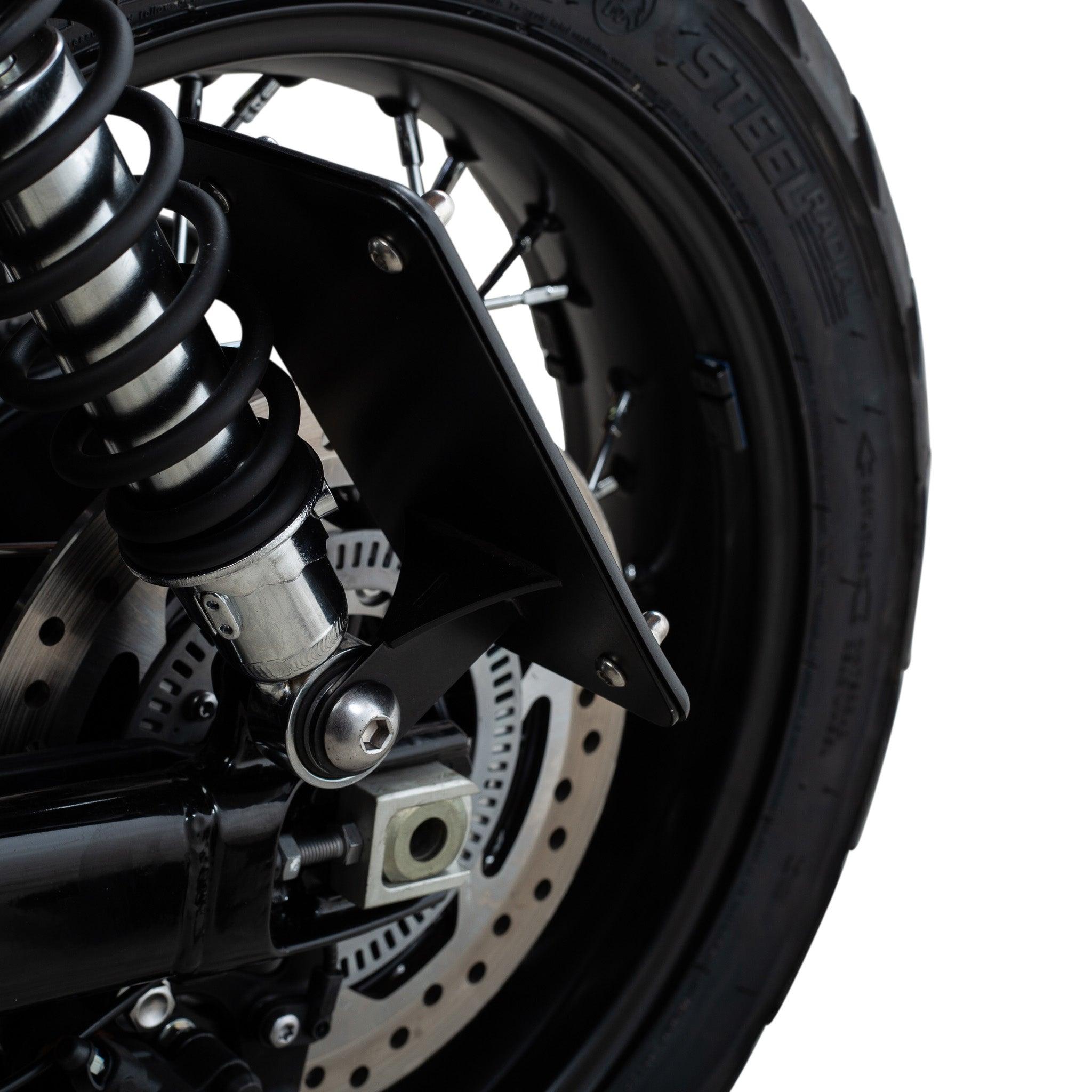 8mm Shock Mount License Plate for Triumph Motorcycles - British Customs