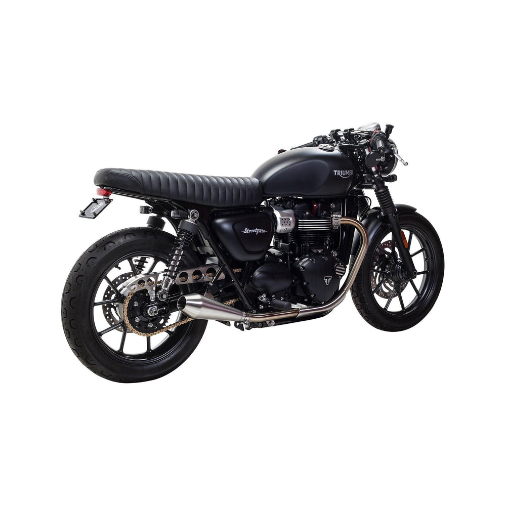 Shorty Predator Exhaust for Bonneville | British Customs