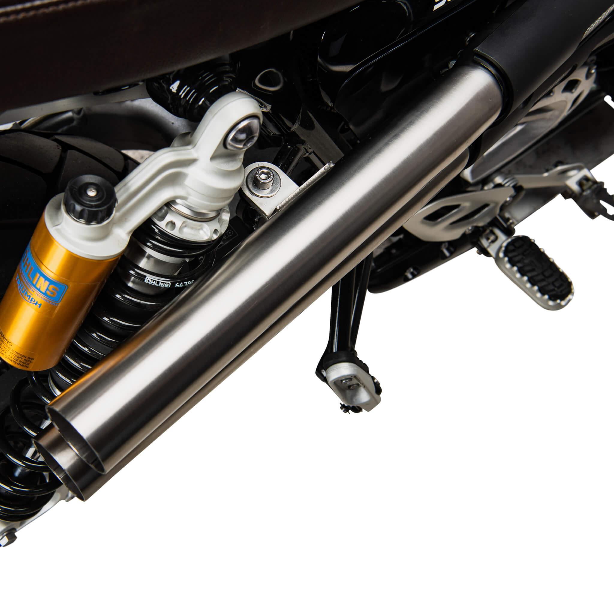 Shotgun Slip-On Exhaust for Triumph Scrambler 1200 XC / XE (2019+) - British Customs